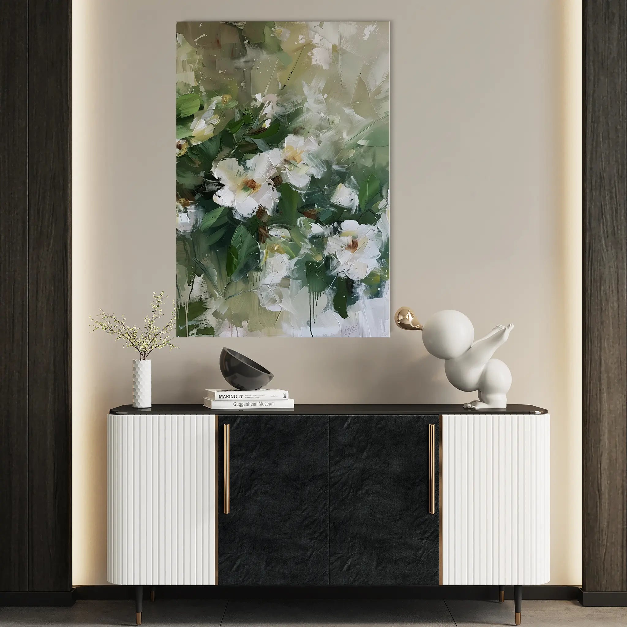 Floral Canvas Wall Art WAD335-F 90 x 60 cm / Stretched on hidden frame