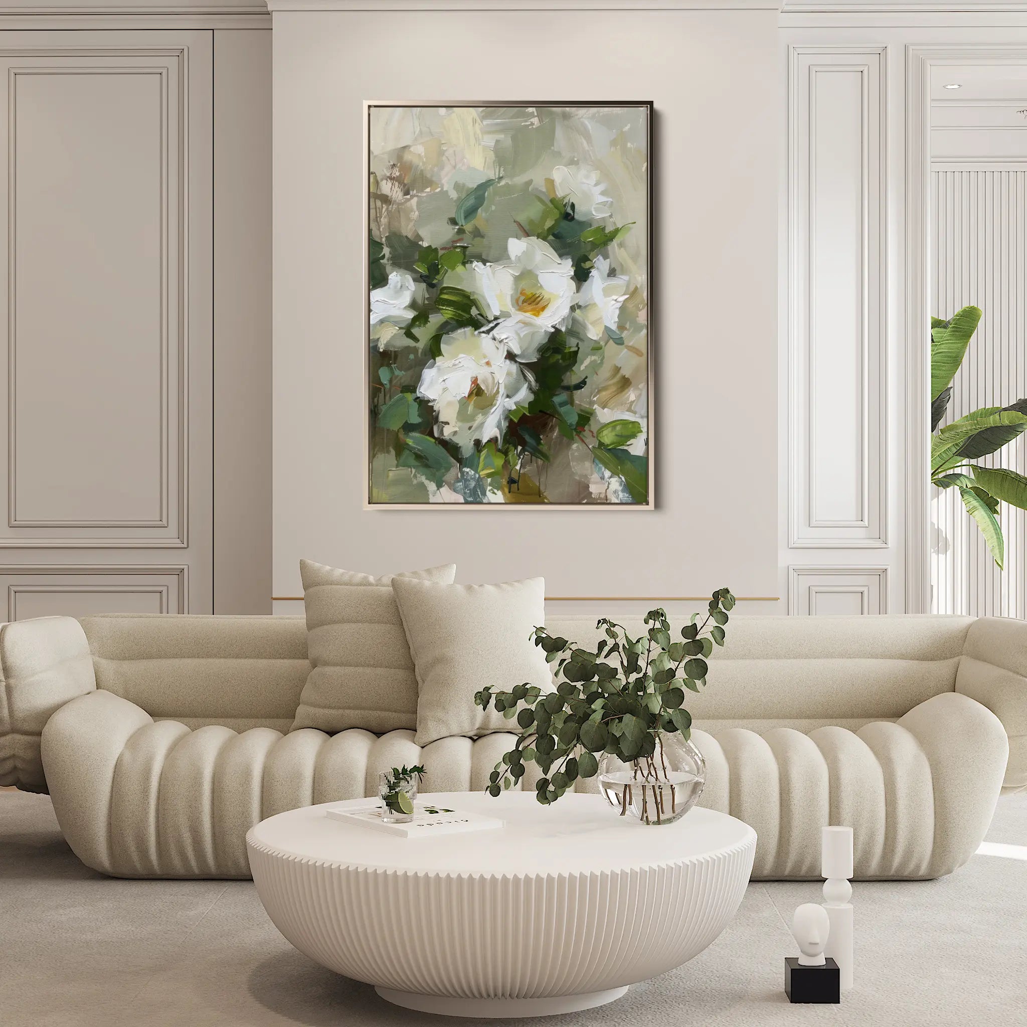 Floral Canvas Wall Art WAD336-F 90 x 60 cm / Stretched on hidden frame