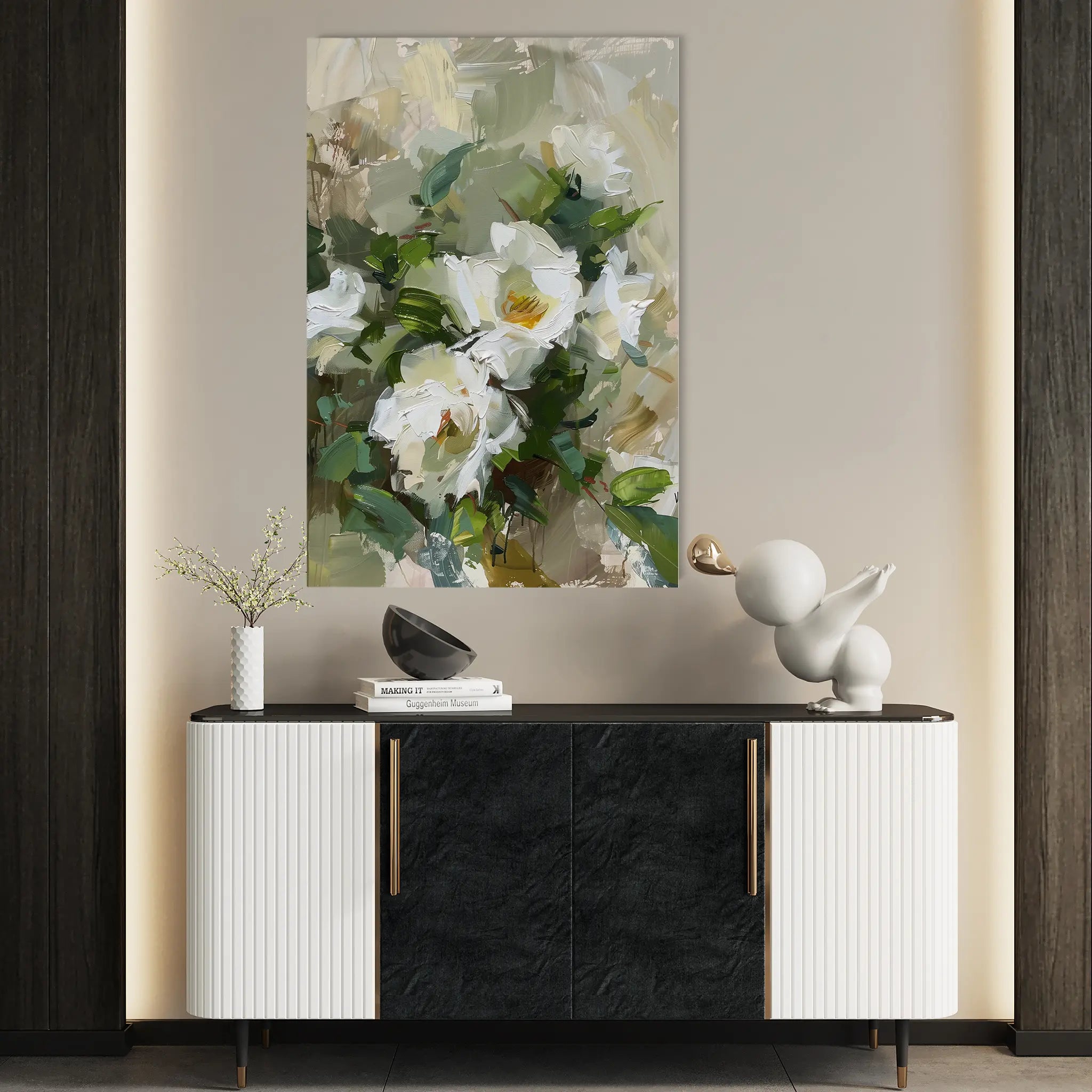 Floral Canvas Wall Art WAD336-F 90 x 60 cm / Stretched on hidden frame