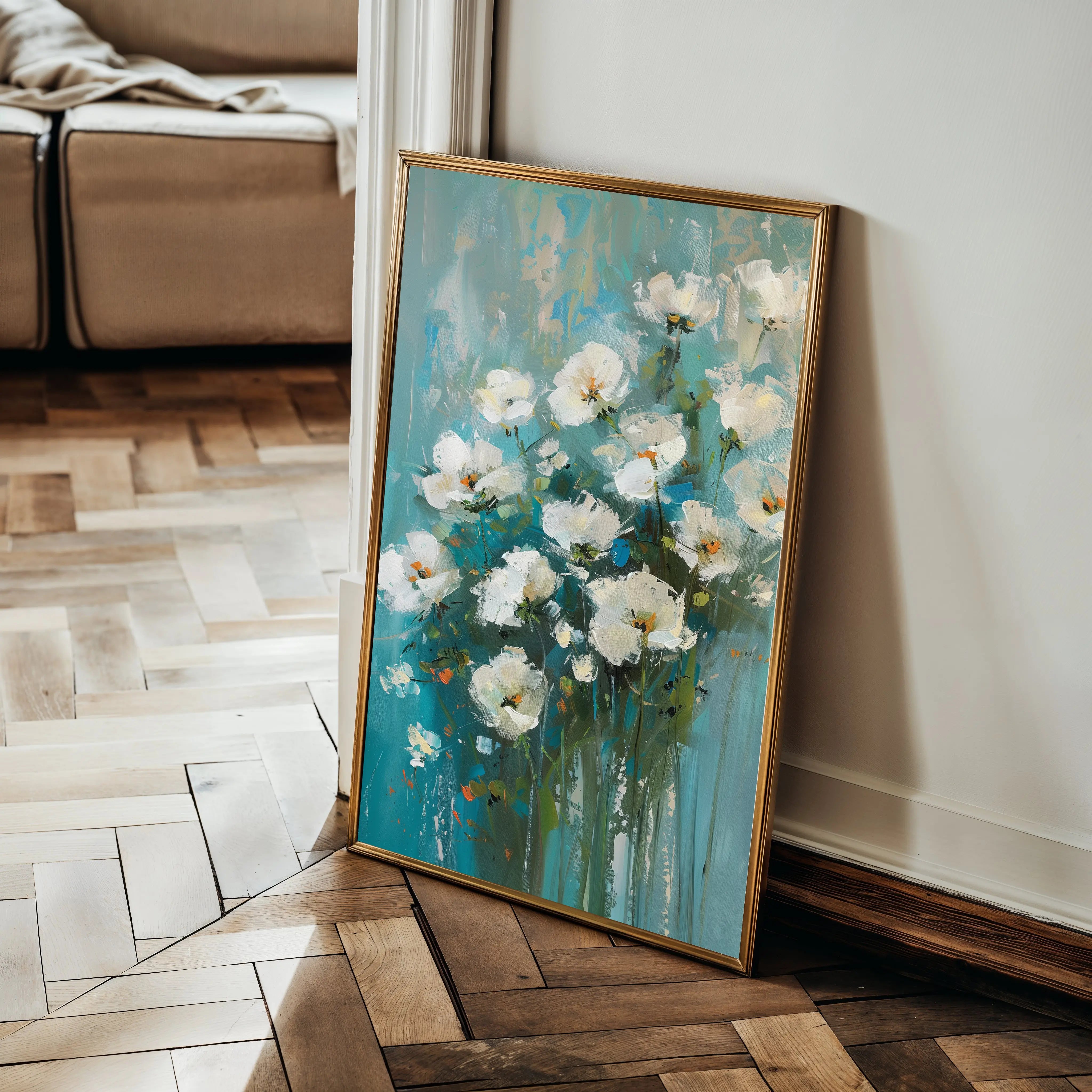 Floral Canvas Wall Art WAD338-F 90 x 60 cm / Stretched on hidden frame