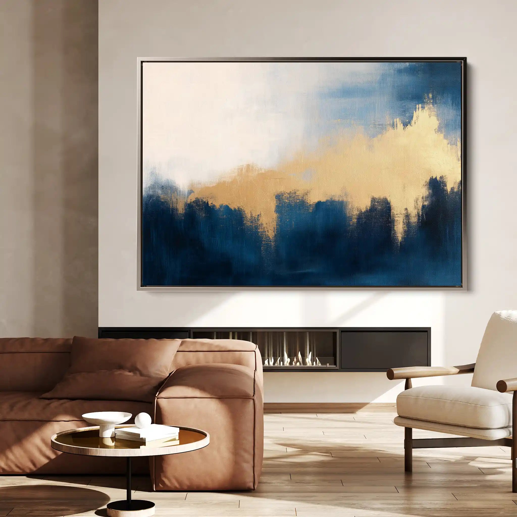 Abstract Canvas Wall Art WAD340-A 90 x 60 cm / Stretched on hidden frame