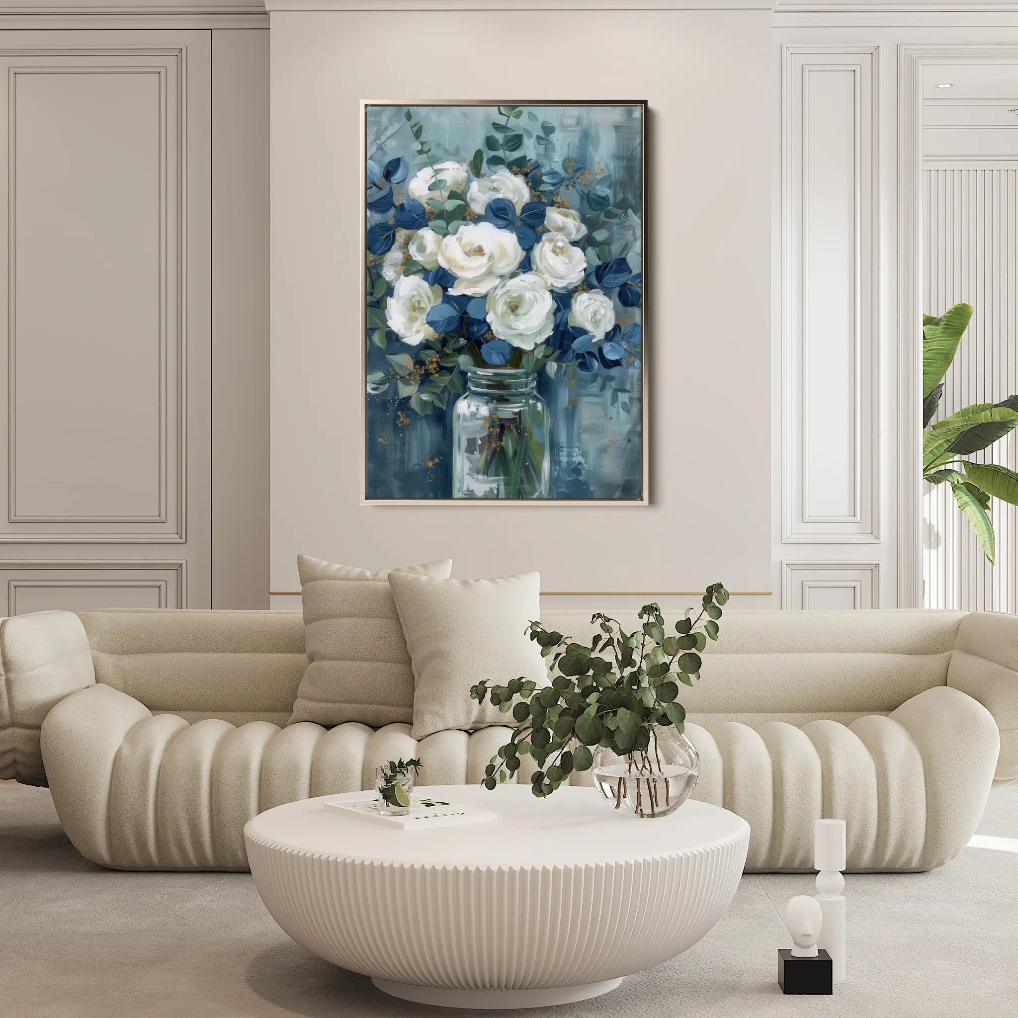 Floral Canvas Wall Art WAD341-F 90 x 60 cm / Stretched on hidden frame