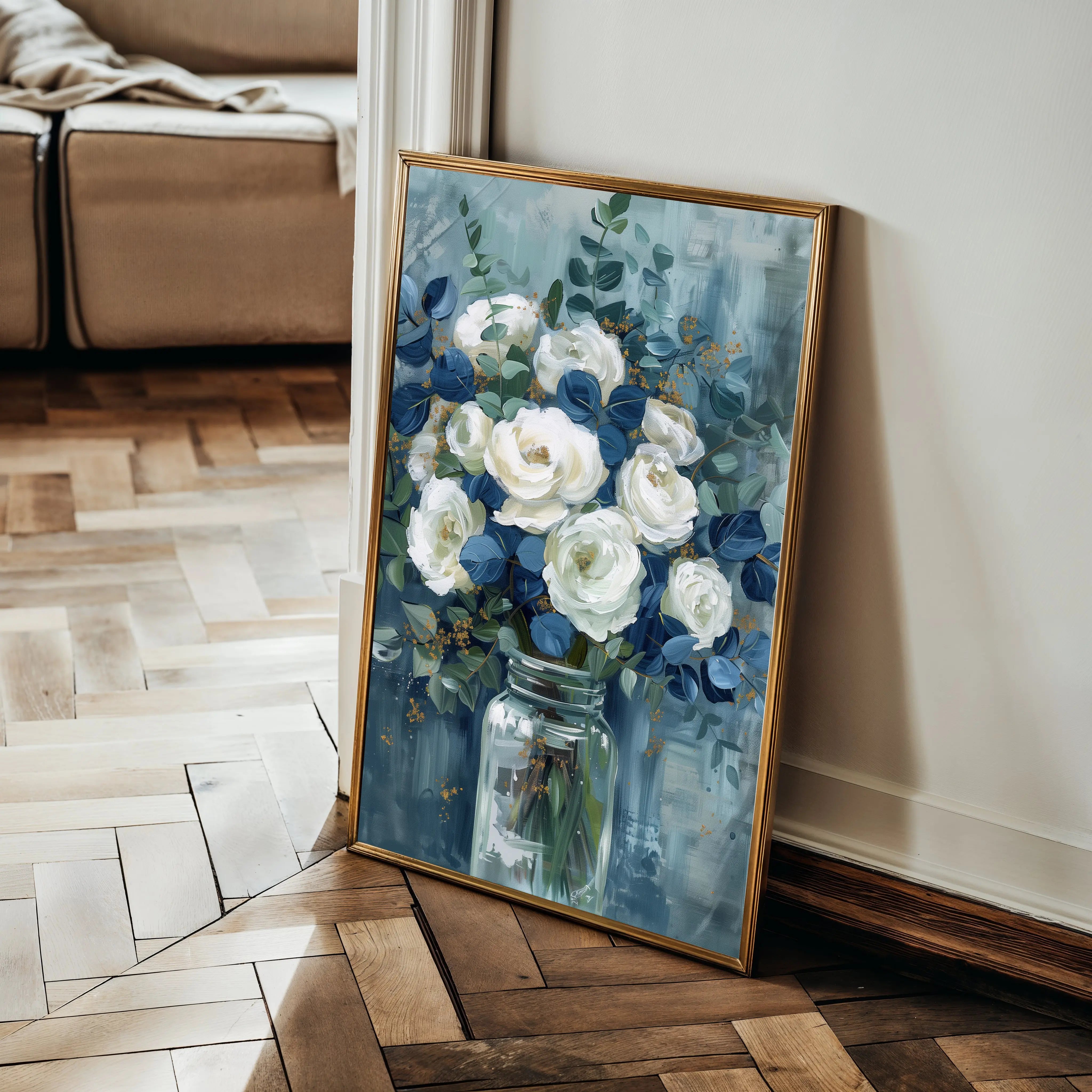 Floral Canvas Wall Art WAD341-F 90 x 60 cm / Stretched on hidden frame