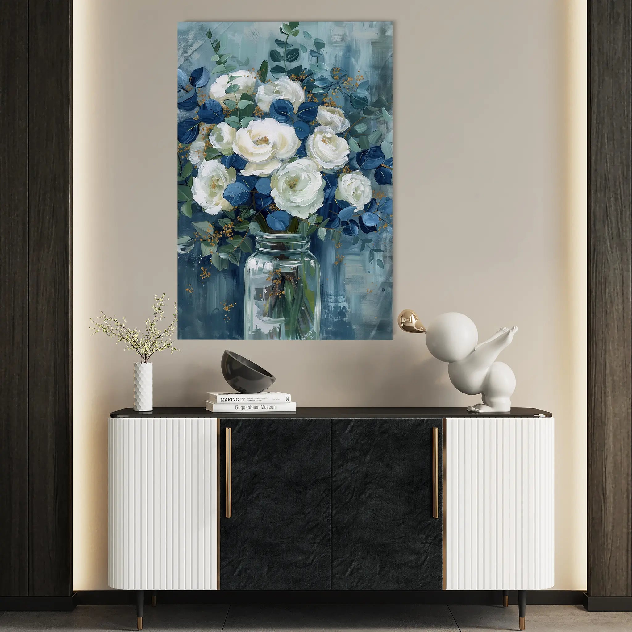 Floral Canvas Wall Art WAD341-F 90 x 60 cm / Stretched on hidden frame