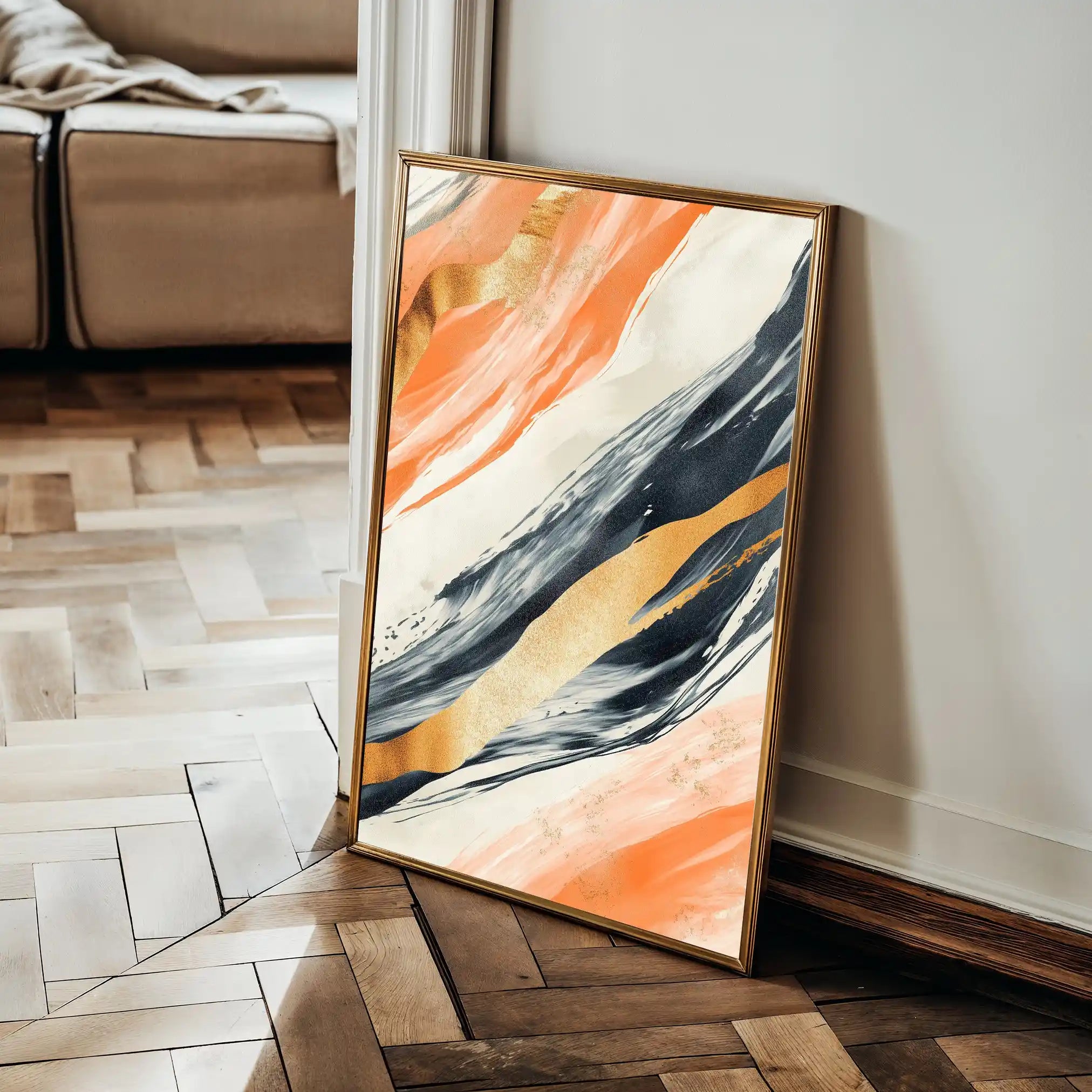 Abstract 342 Canvas Art 60 x 40 cm / Stretched on hidden frame
