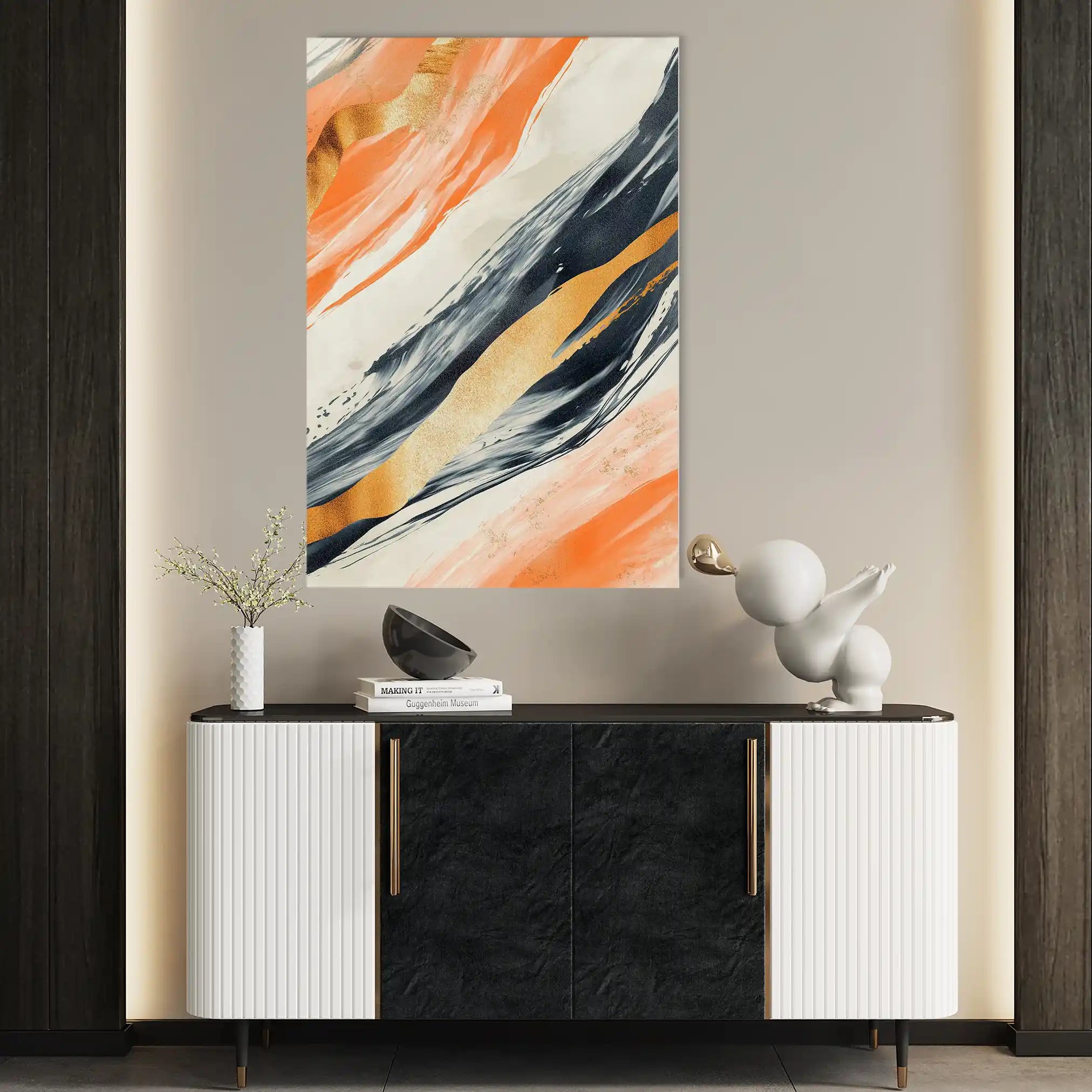 Abstract 342 Canvas Art 60 x 40 cm / Stretched on hidden frame