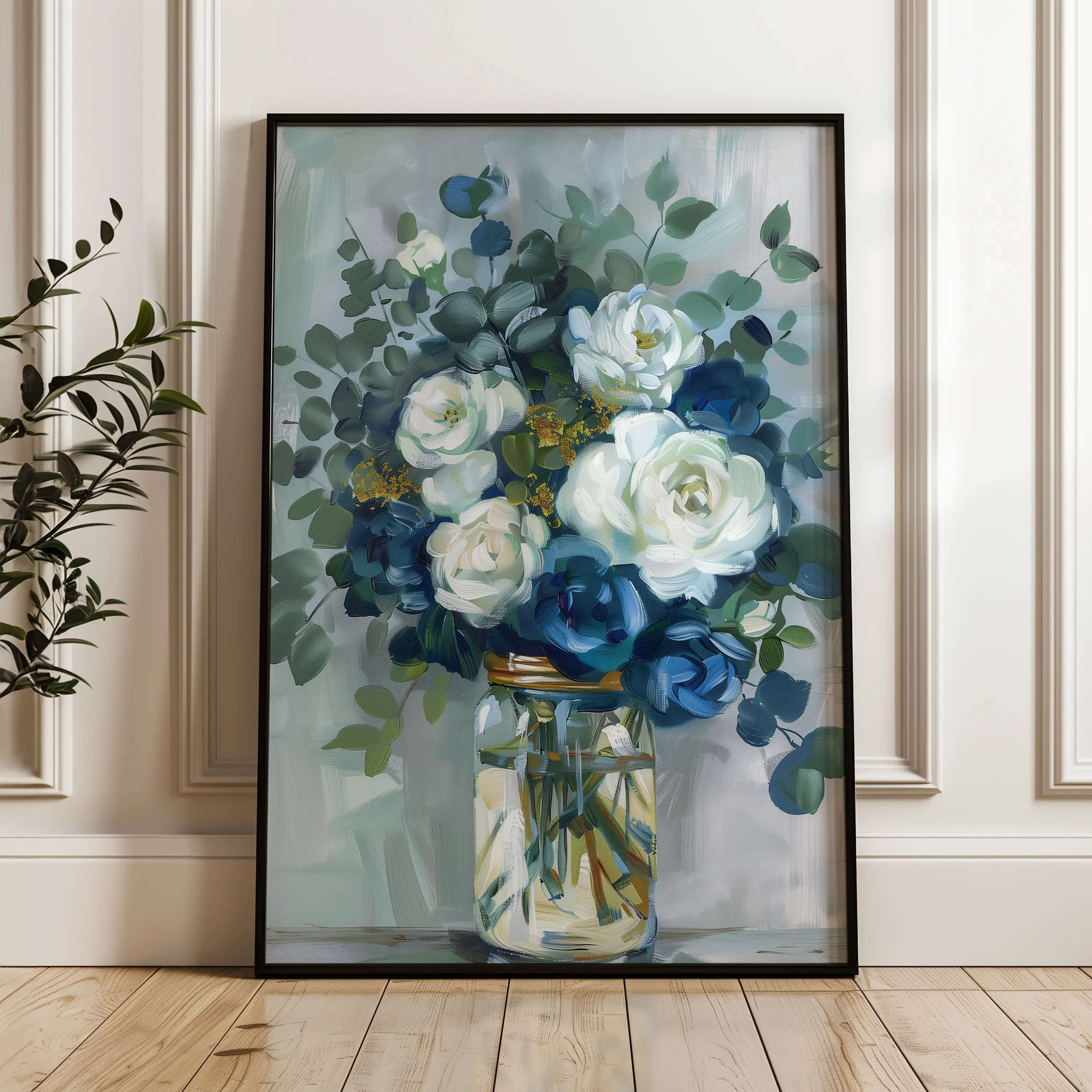 Floral Canvas Wall Art WAD342-F 90 x 60 cm / Stretched on hidden frame