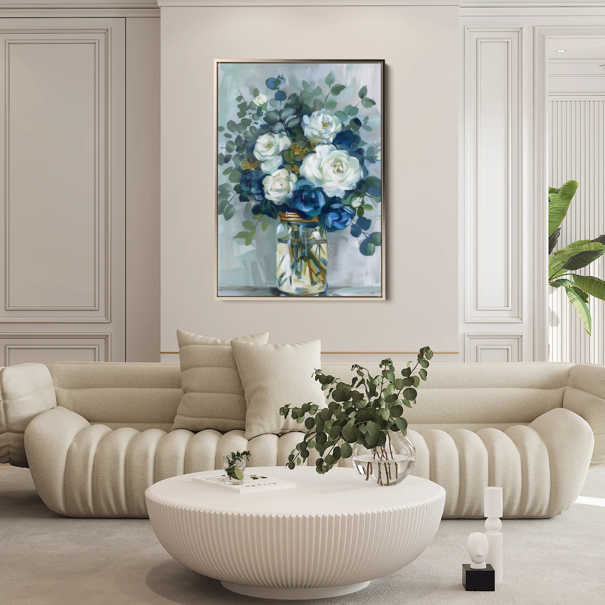 Floral Canvas Wall Art WAD342-F 90 x 60 cm / Stretched on hidden frame