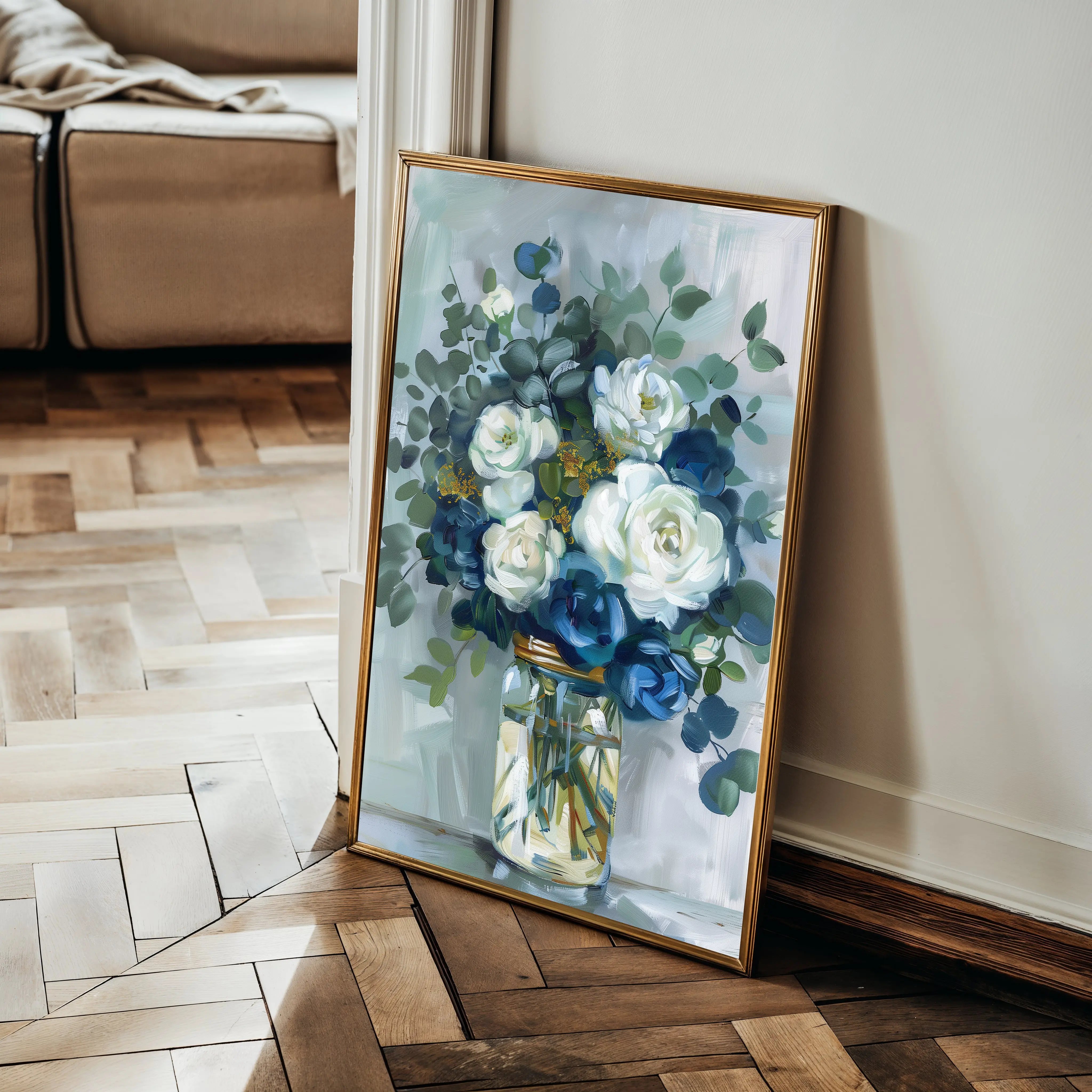 Floral Canvas Wall Art WAD342-F 90 x 60 cm / Stretched on hidden frame