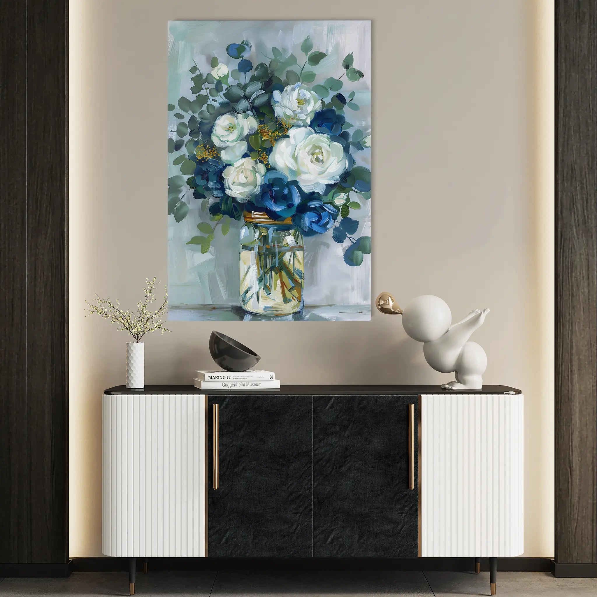 Floral Canvas Wall Art WAD342-F 90 x 60 cm / Stretched on hidden frame