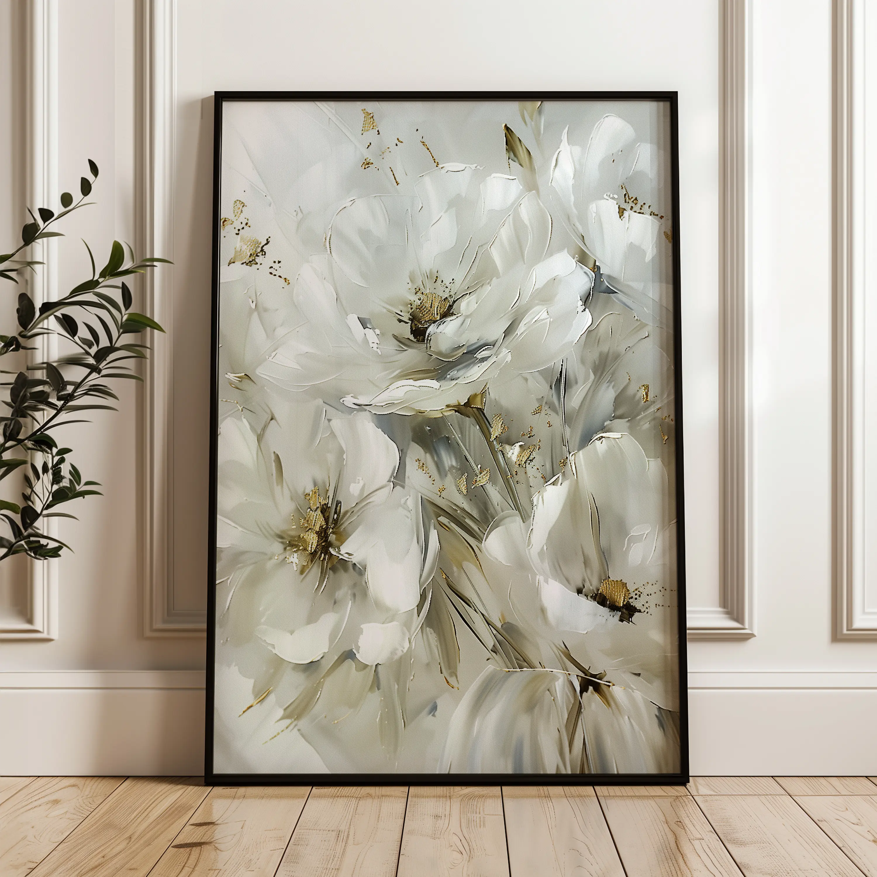 Floral Canvas Wall Art WAD343-F 90 x 60 cm / Stretched on hidden frame