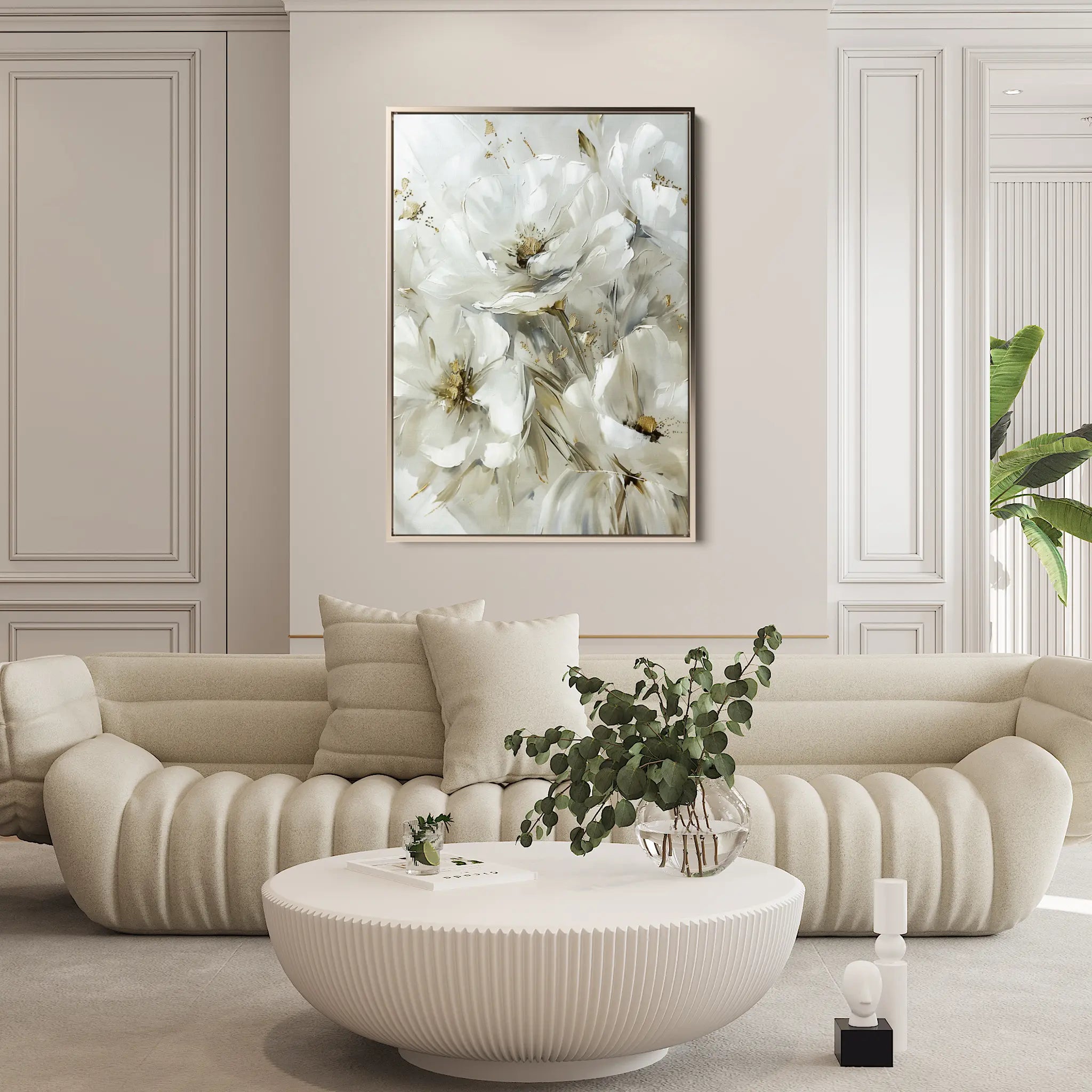 Floral Canvas Wall Art WAD343-F 90 x 60 cm / Stretched on hidden frame