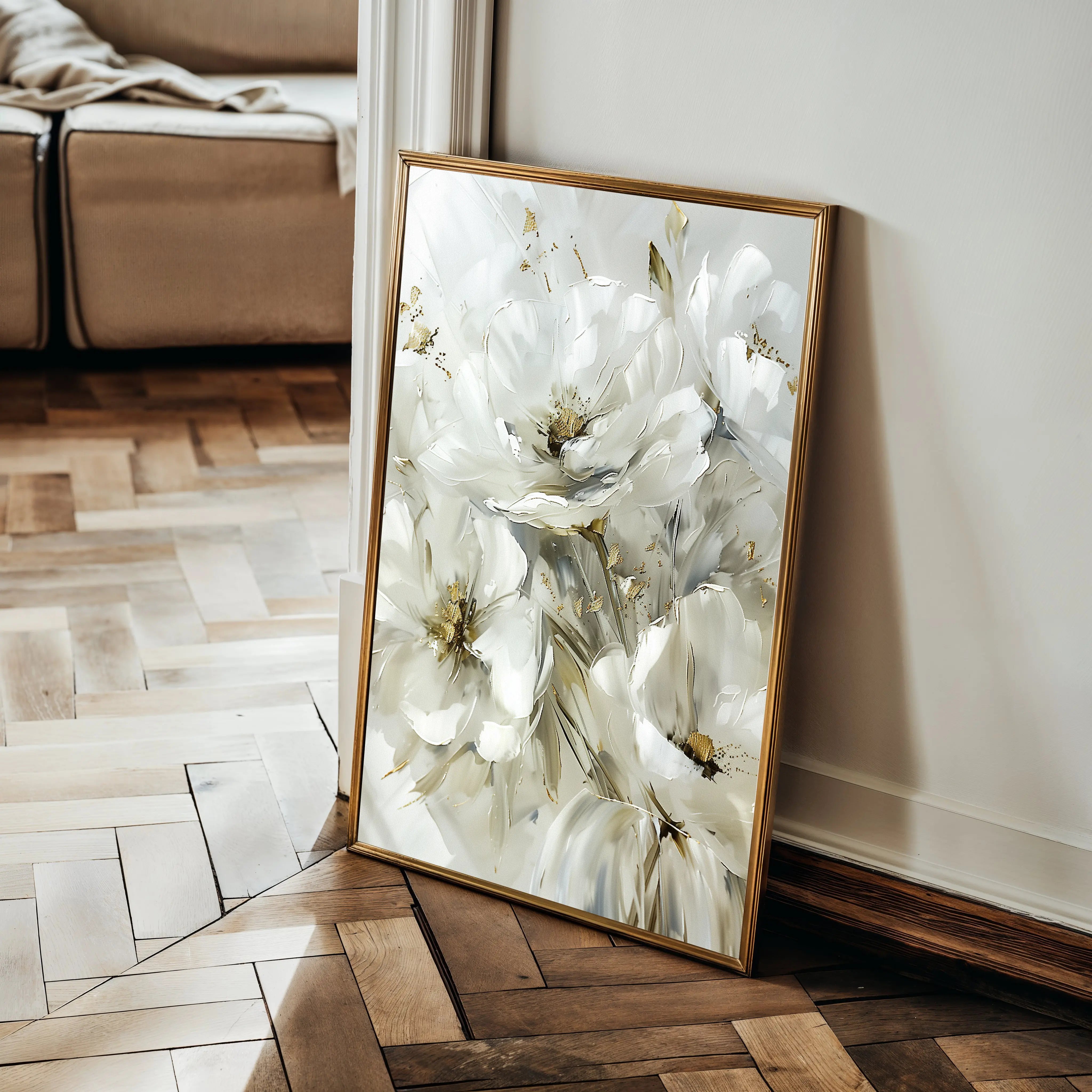 Floral Canvas Wall Art WAD343-F 90 x 60 cm / Stretched on hidden frame