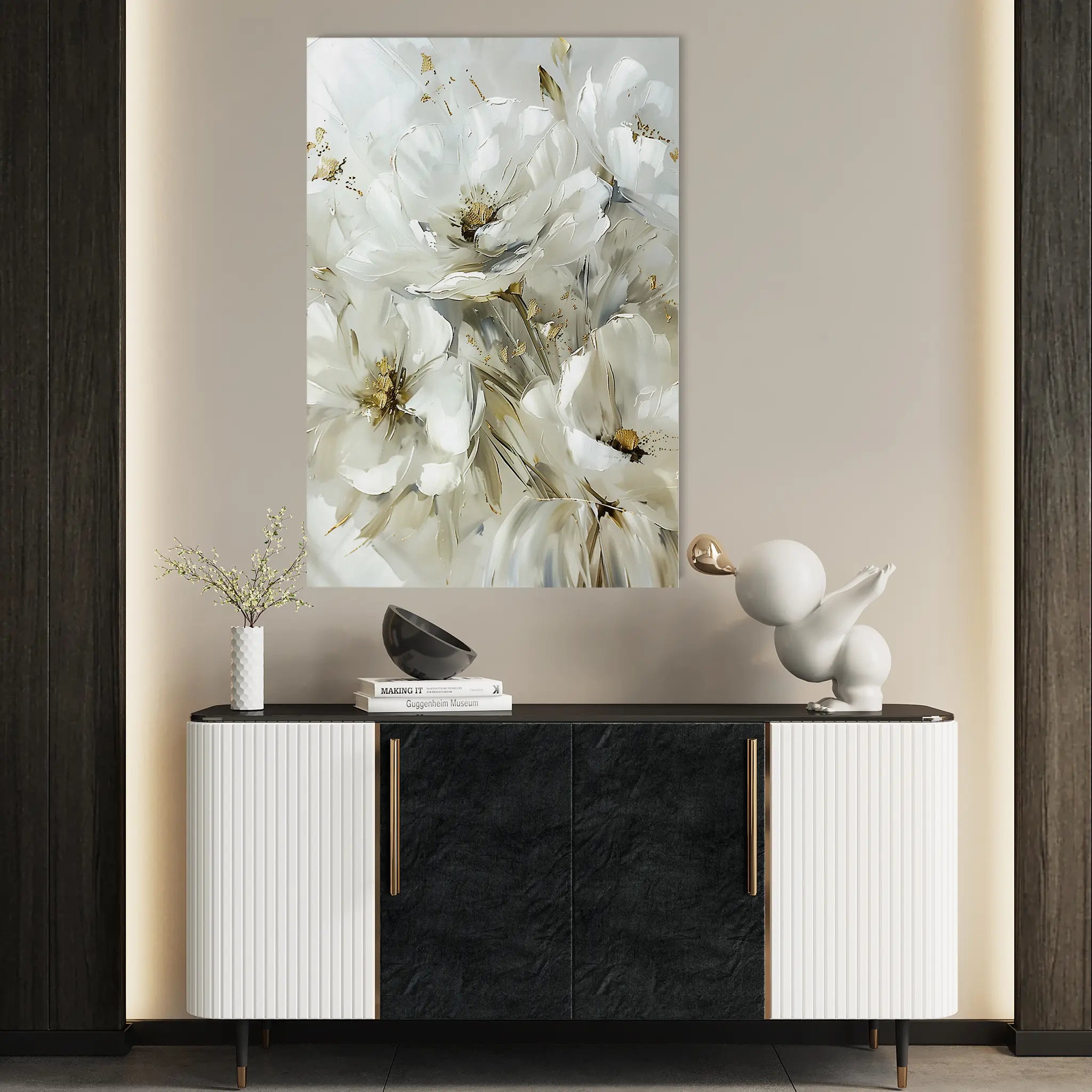 Floral Canvas Wall Art WAD343-F 90 x 60 cm / Stretched on hidden frame