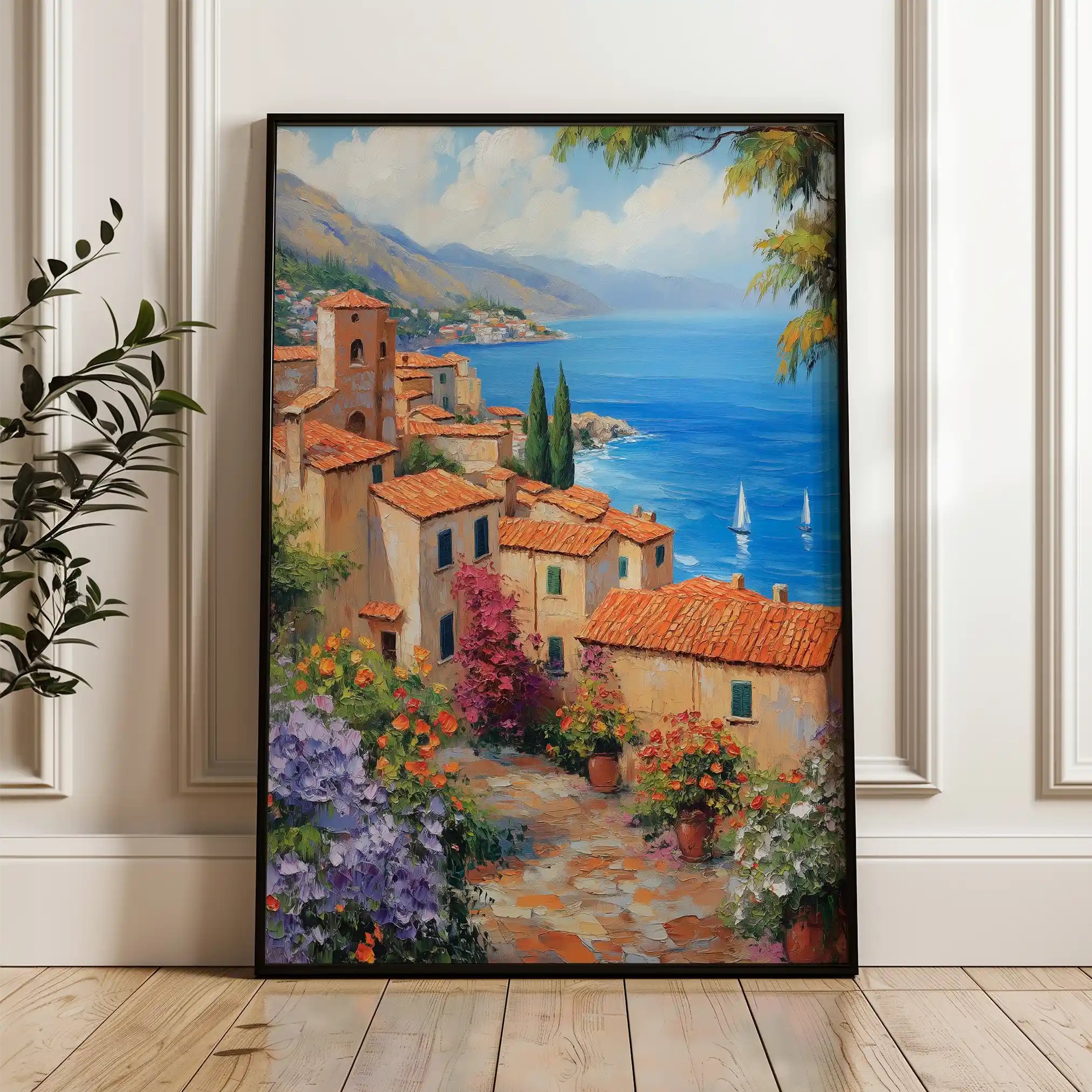 Landscape 343 Canvas Art 90 x 60 cm / Stretched on hidden frame
