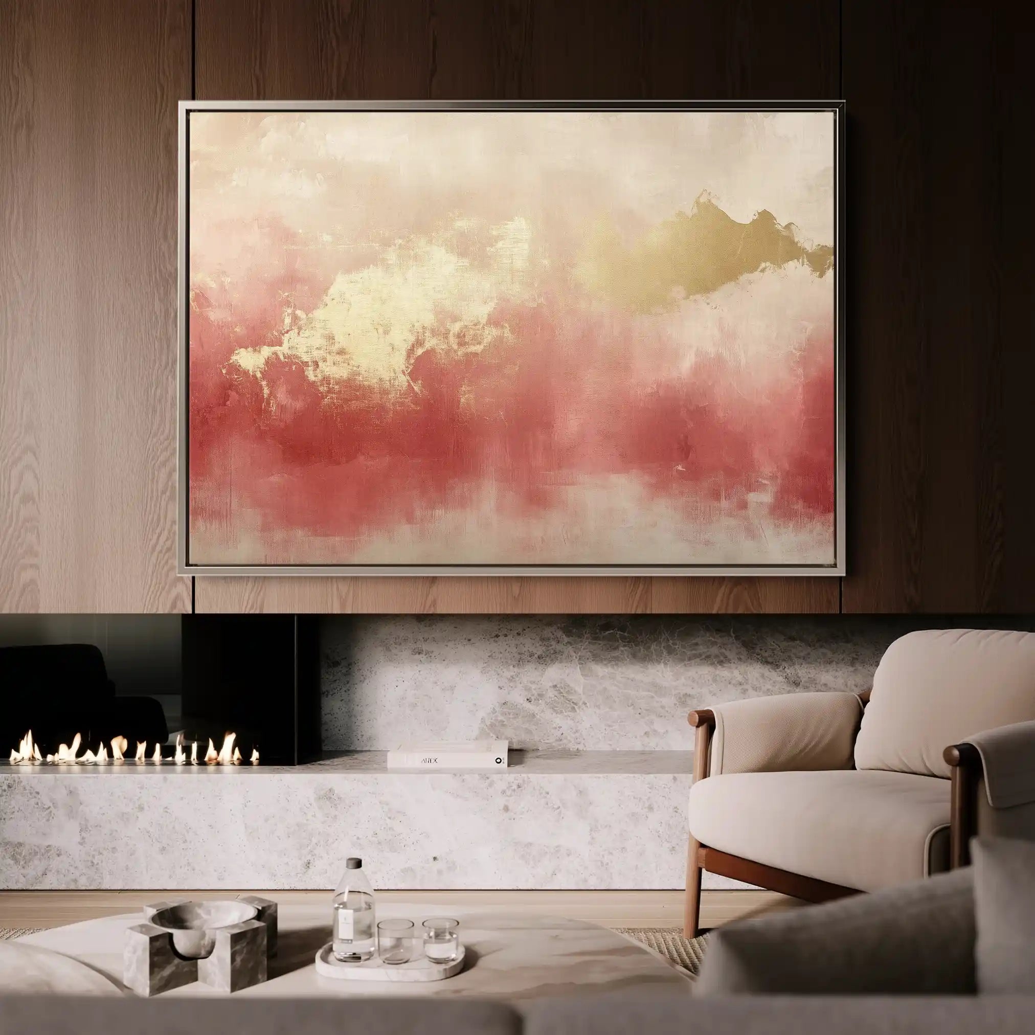 Abstract Canvas Wall Art WAD344-A 90 x 60 cm / Stretched on hidden frame