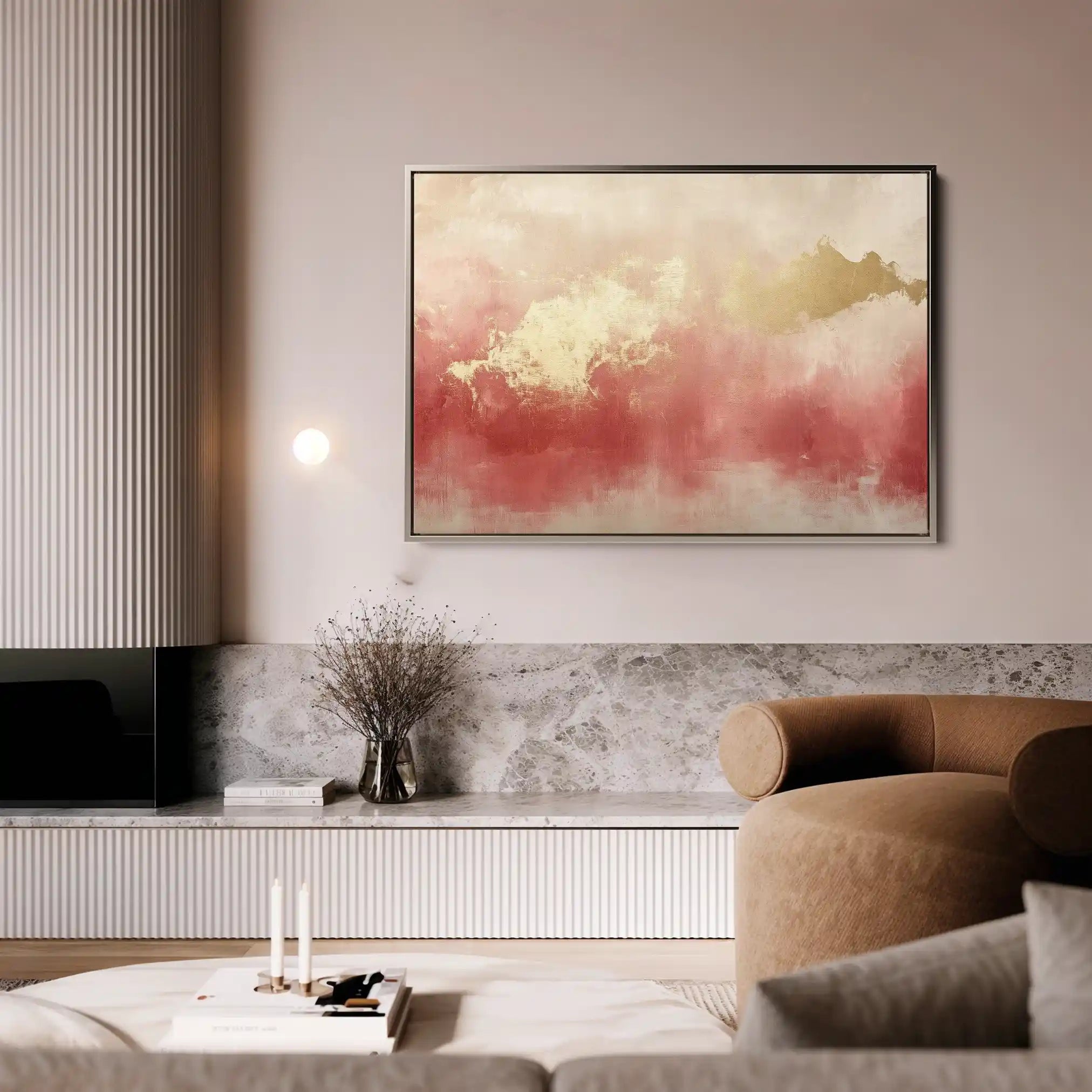 Abstract Canvas Wall Art WAD344-A 90 x 60 cm / Stretched on hidden frame