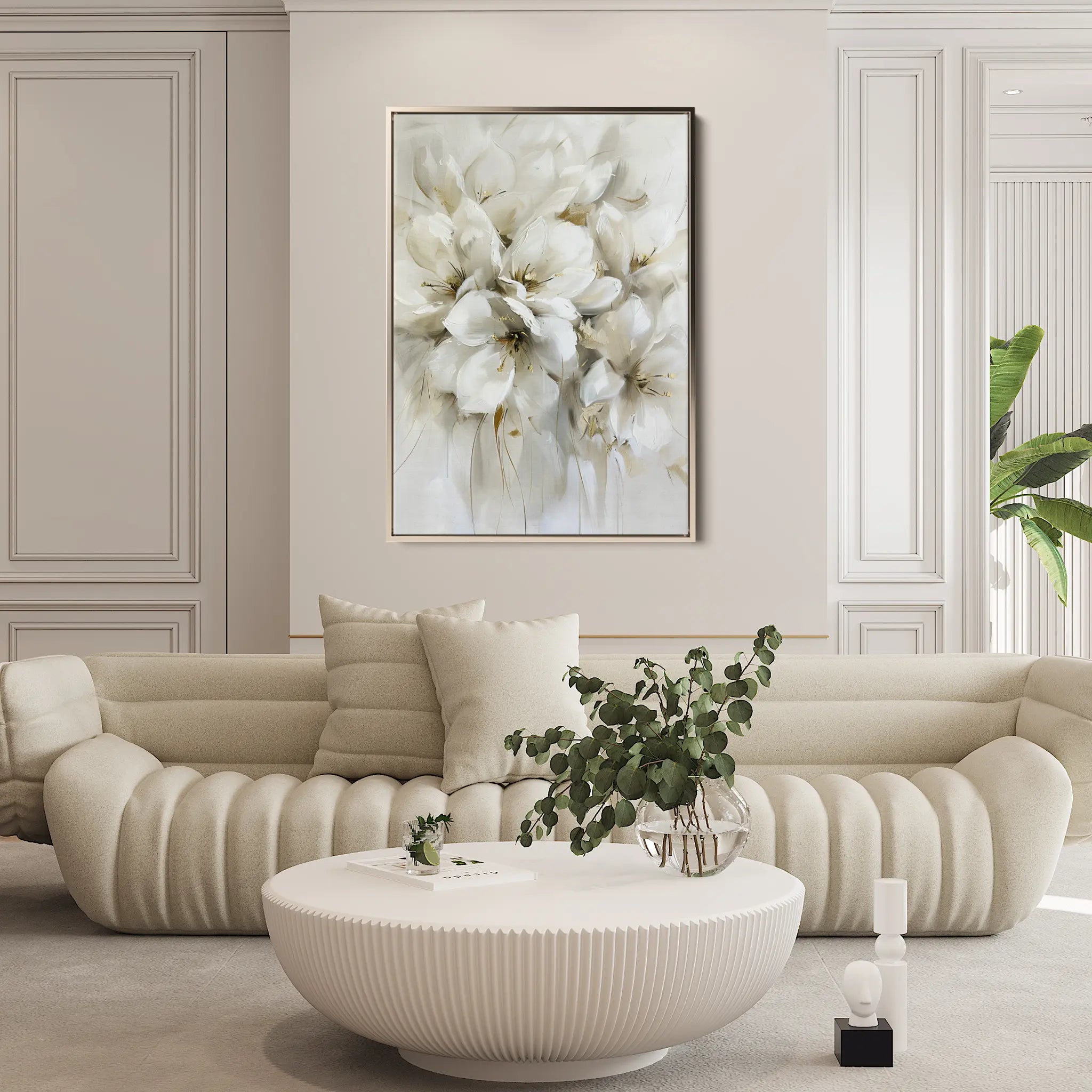 Floral Canvas Wall Art WAD344-F 90 x 60 cm / Stretched on hidden frame