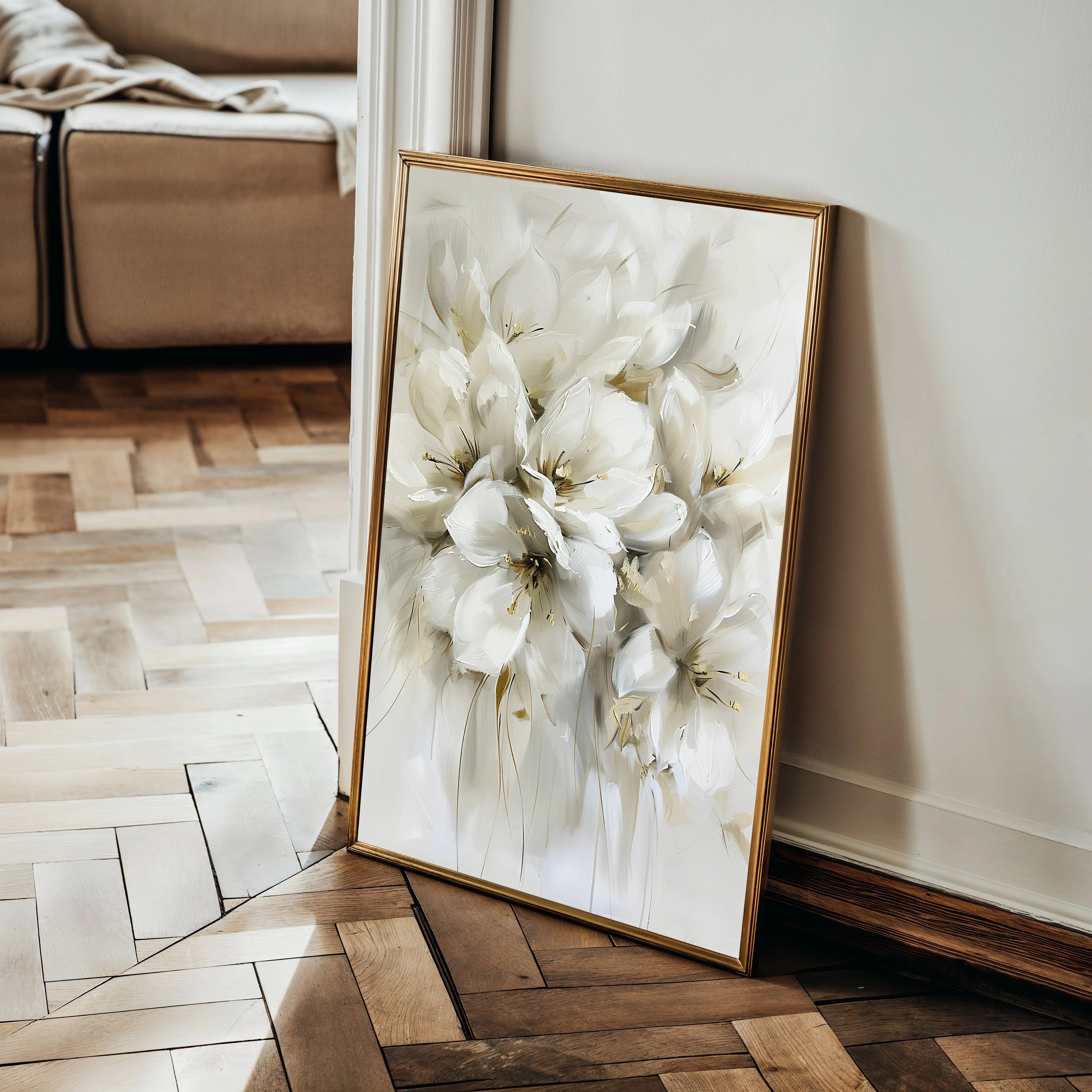 Floral Canvas Wall Art WAD344-F 90 x 60 cm / Stretched on hidden frame