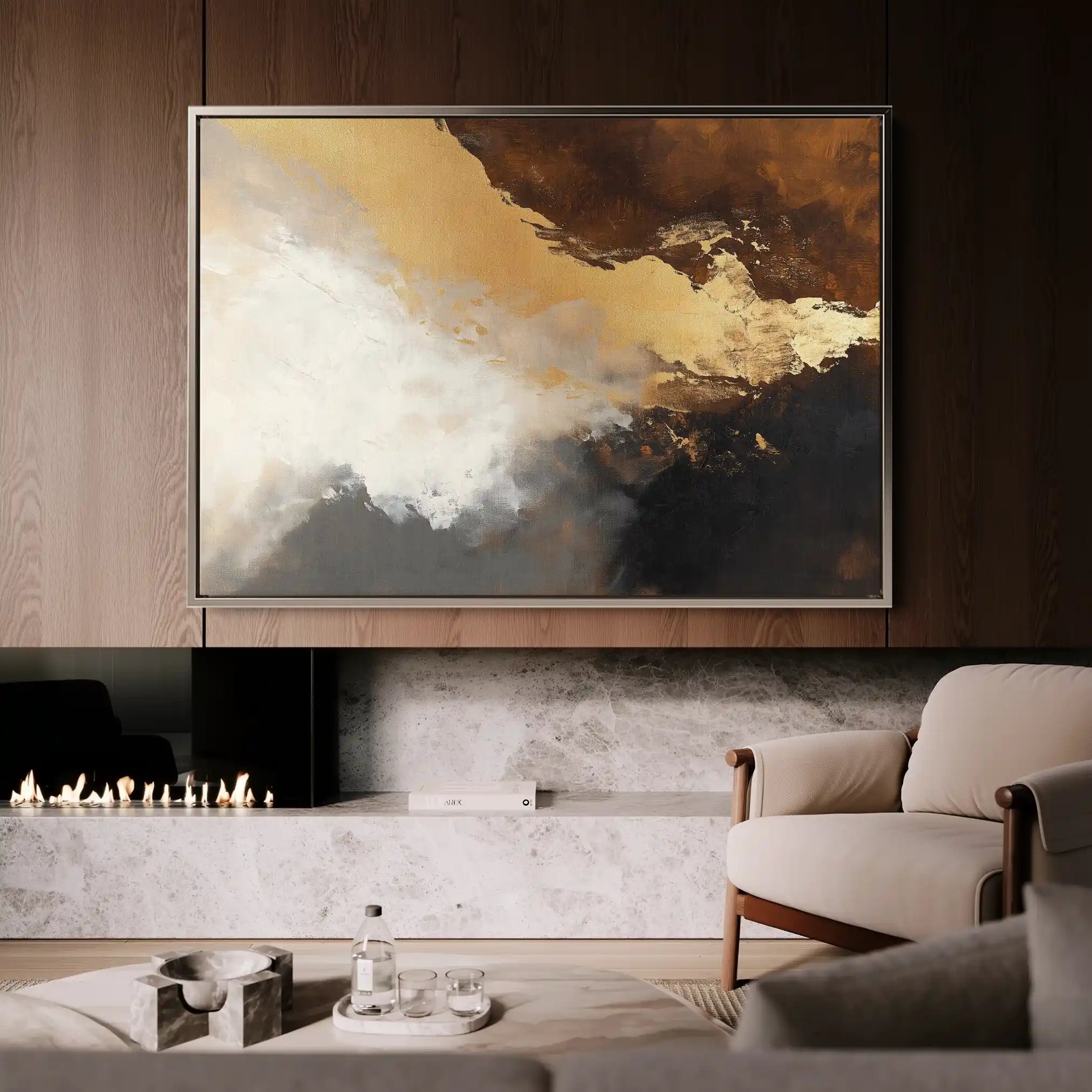 Abstract 345 Canvas Art 60 x 40 cm / Stretched on hidden frame