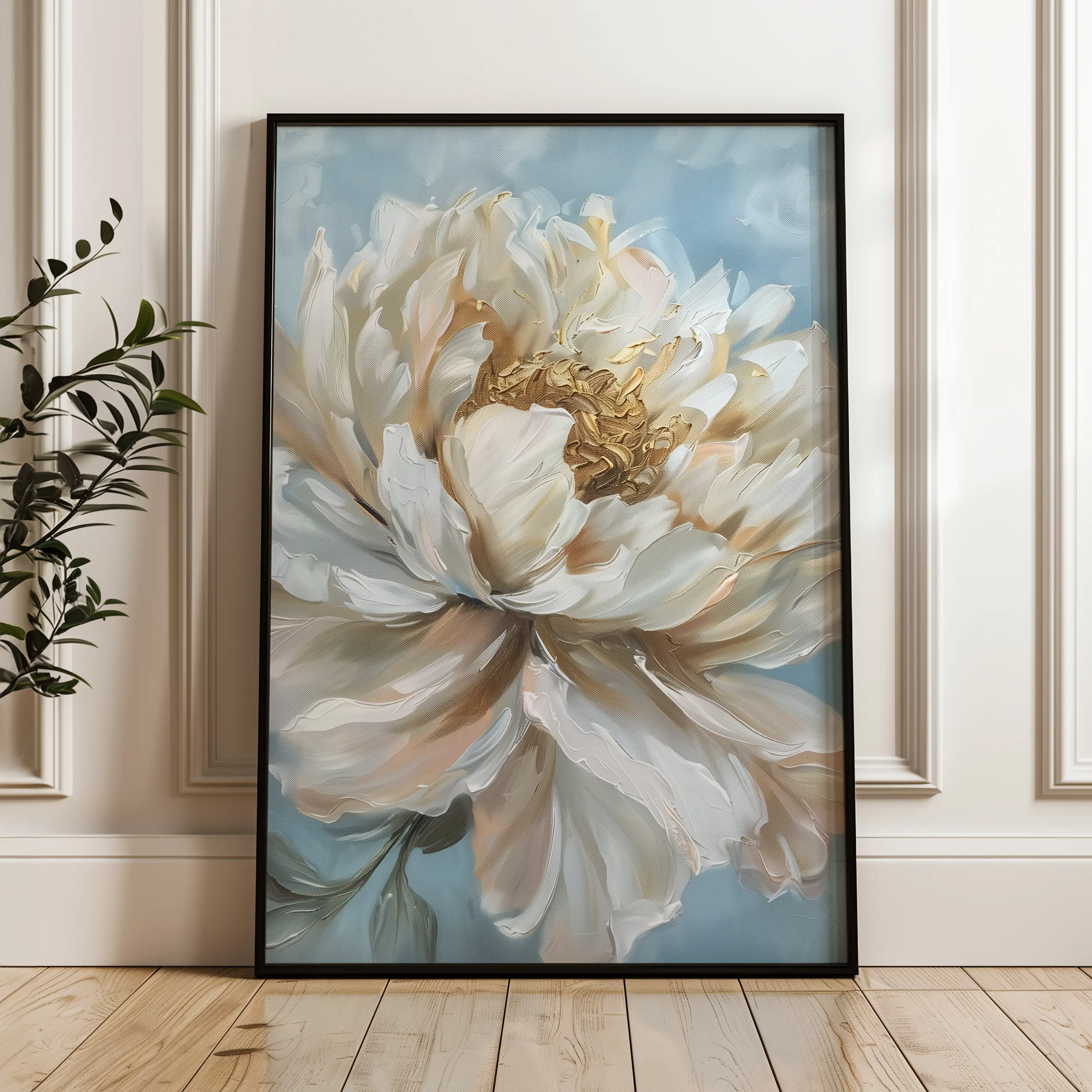 Floral Canvas Wall Art WAD345-F 90 x 60 cm / Stretched on hidden frame