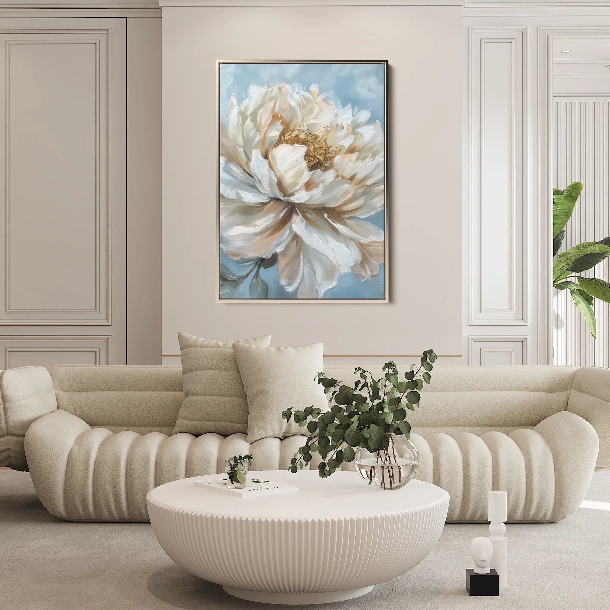 Floral Canvas Wall Art WAD345-F 90 x 60 cm / Stretched on hidden frame