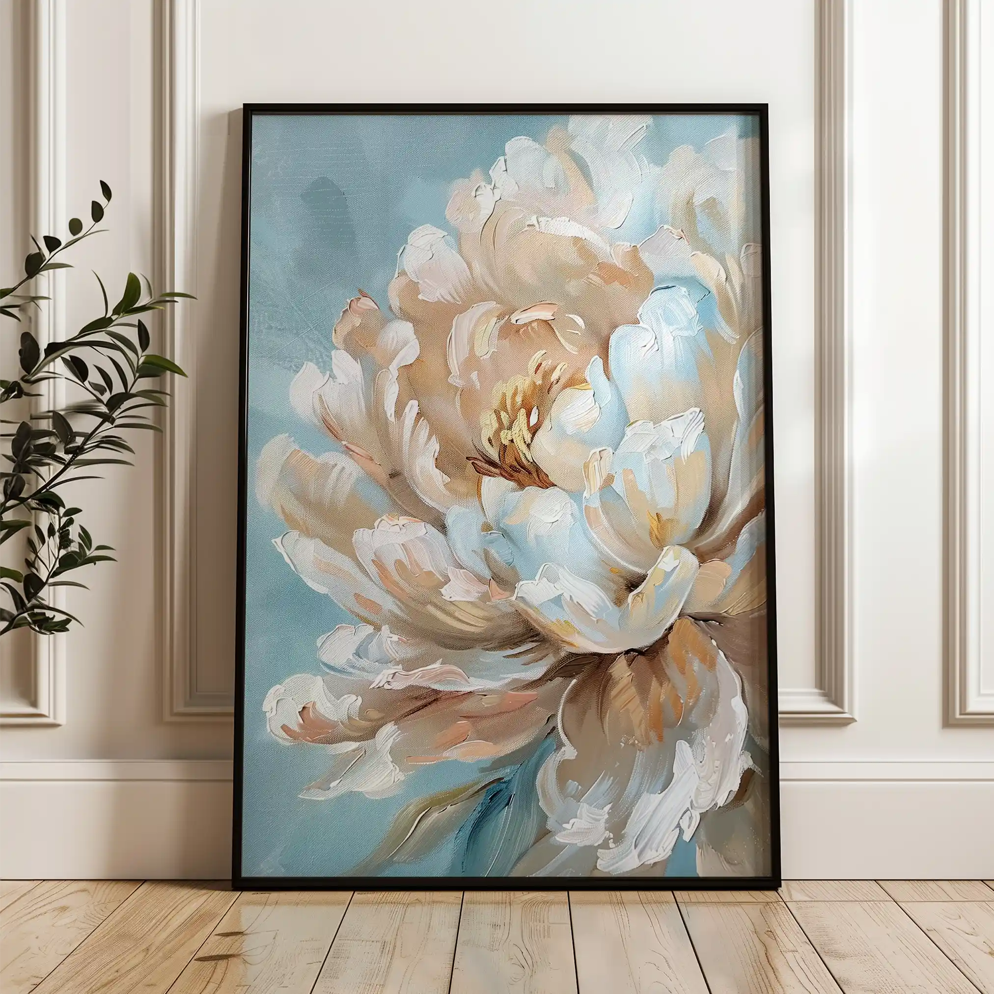 Floral Canvas Wall Art WAD346-F 90 x 60 cm / Stretched on hidden frame