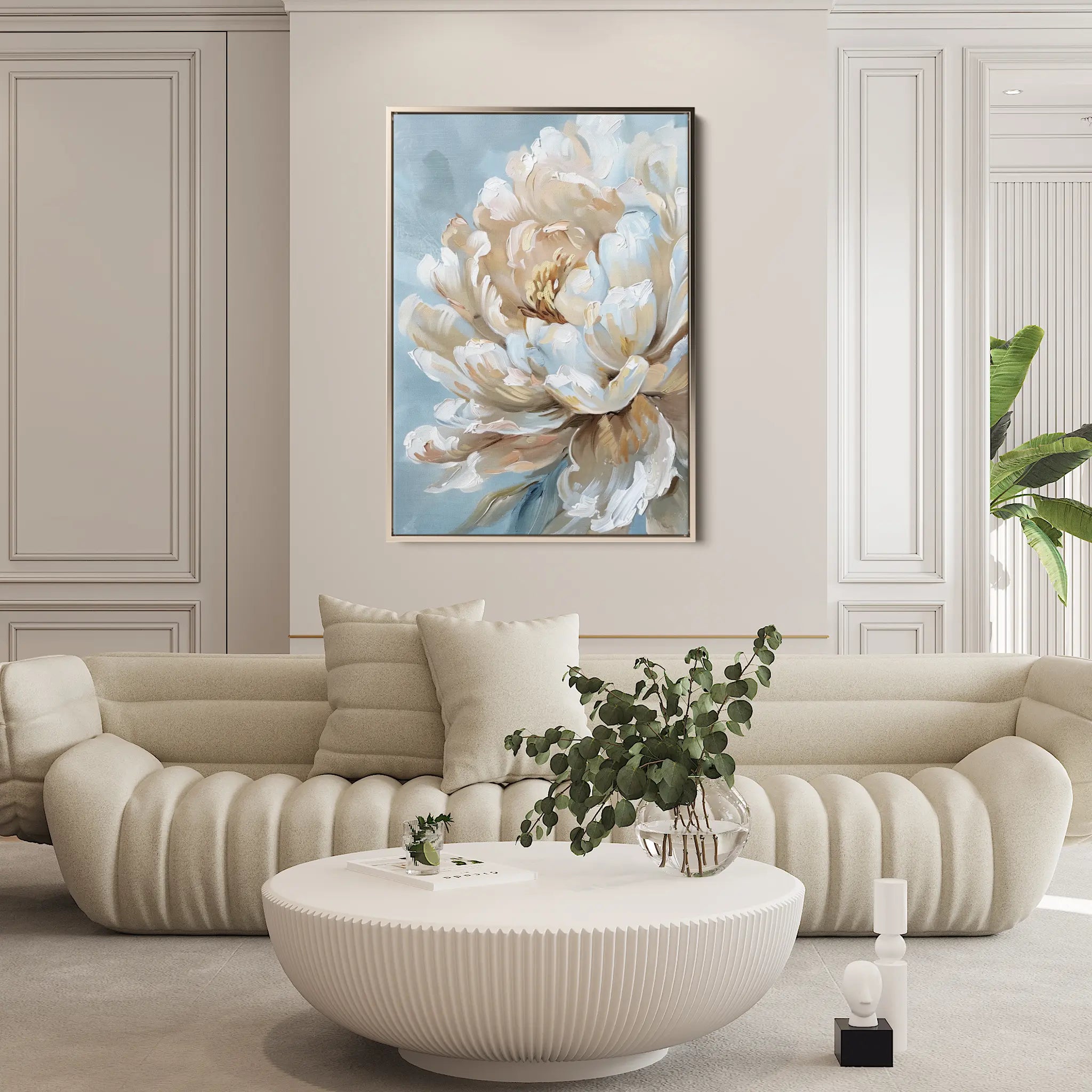 Floral Canvas Wall Art WAD346-F 90 x 60 cm / Stretched on hidden frame