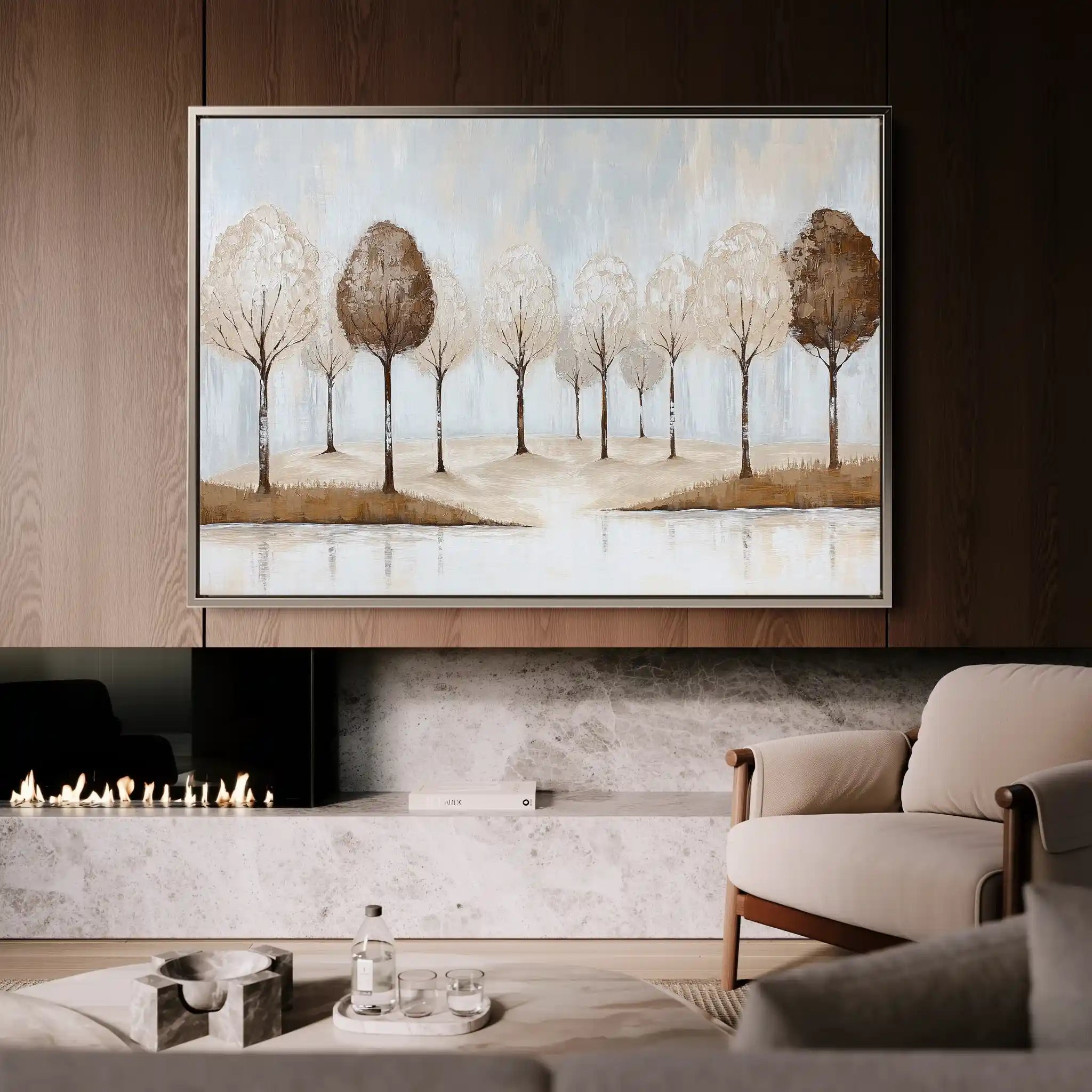 Landscape 346 Canvas Art 90 x 60 cm / Stretched on hidden frame