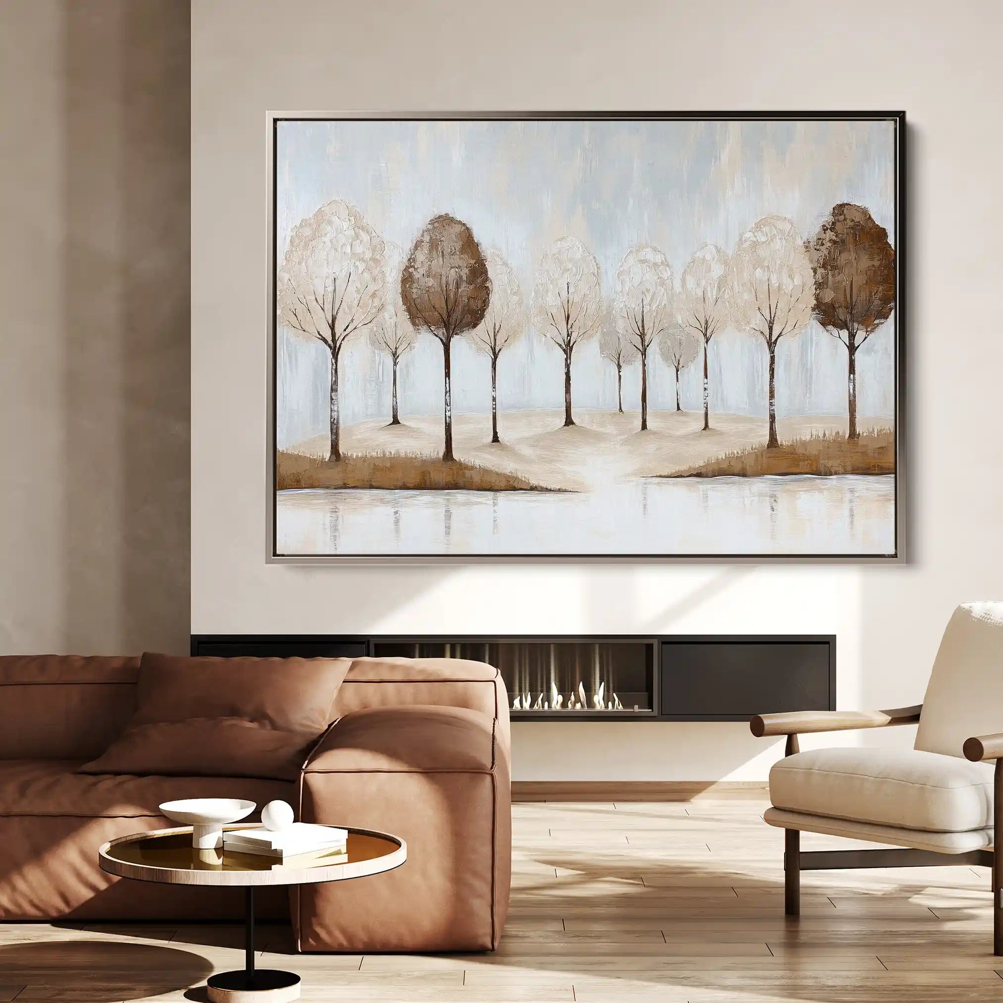 Landscape 346 Canvas Art 90 x 60 cm / Stretched on hidden frame