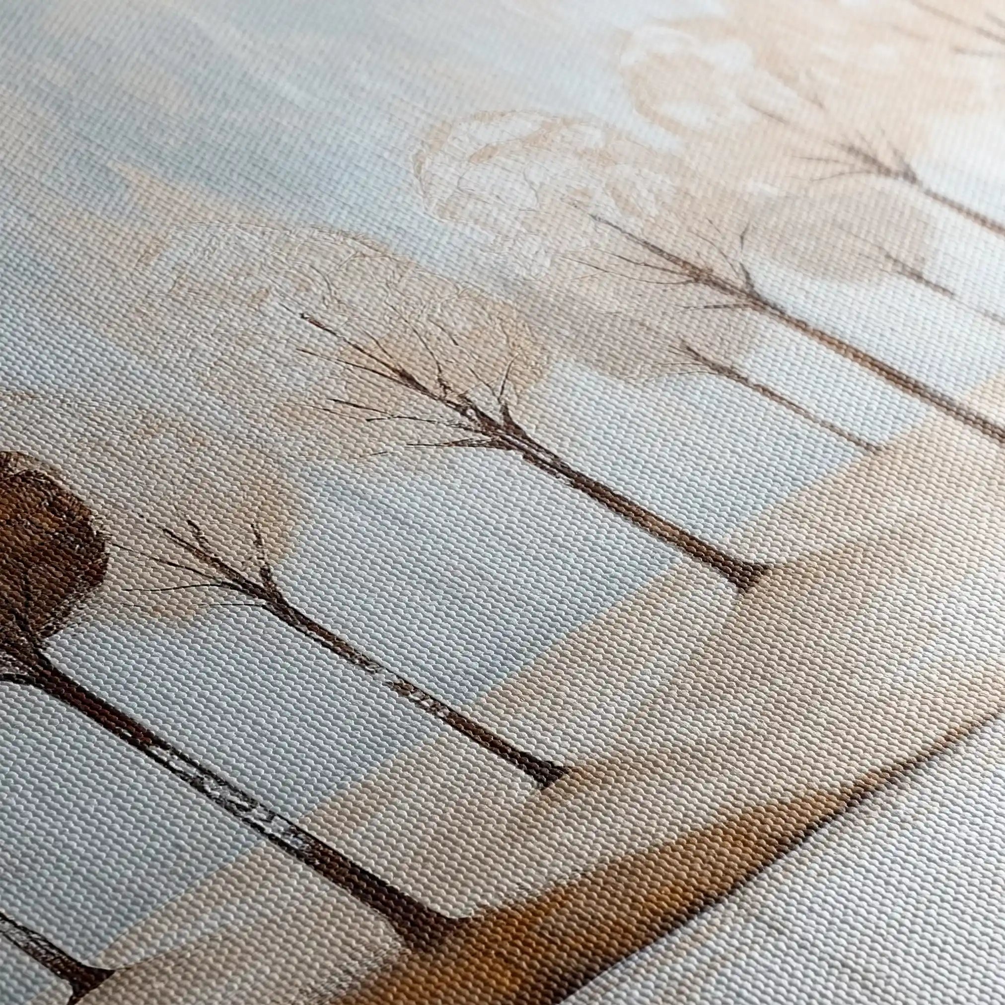 Landscape 346 Canvas Art 90 x 60 cm / Stretched on hidden frame