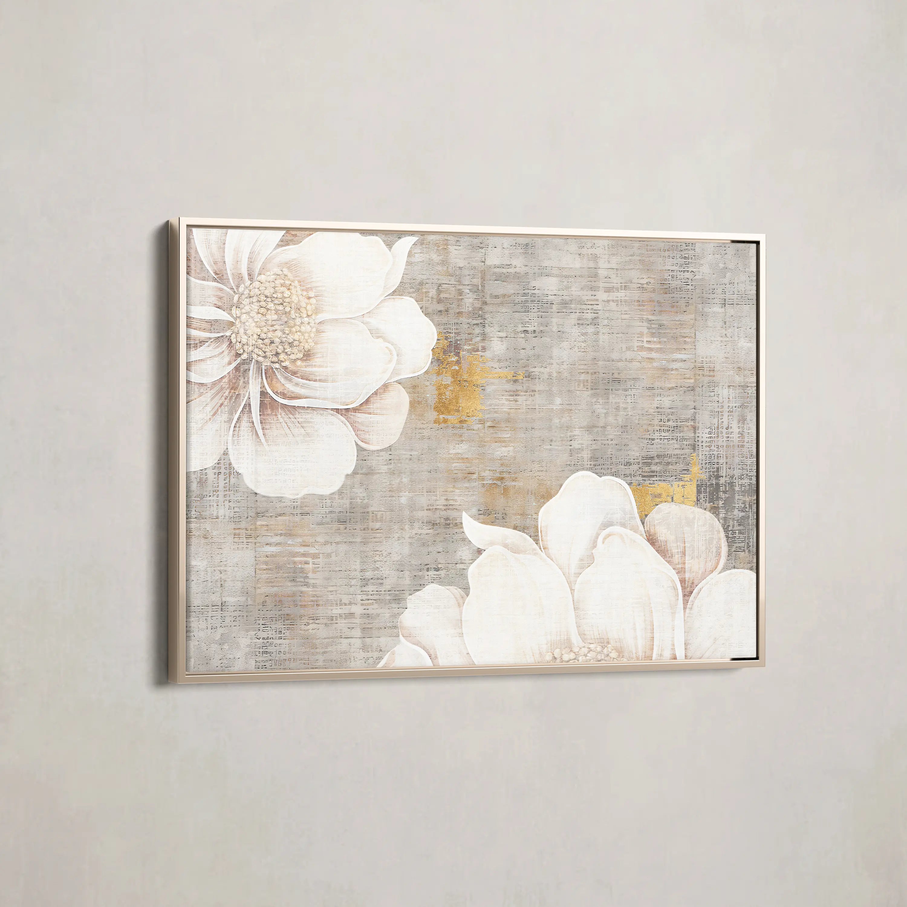 Floral Canvas Wall Art WAD347-F 90 x 60 cm / Stretched on hidden frame