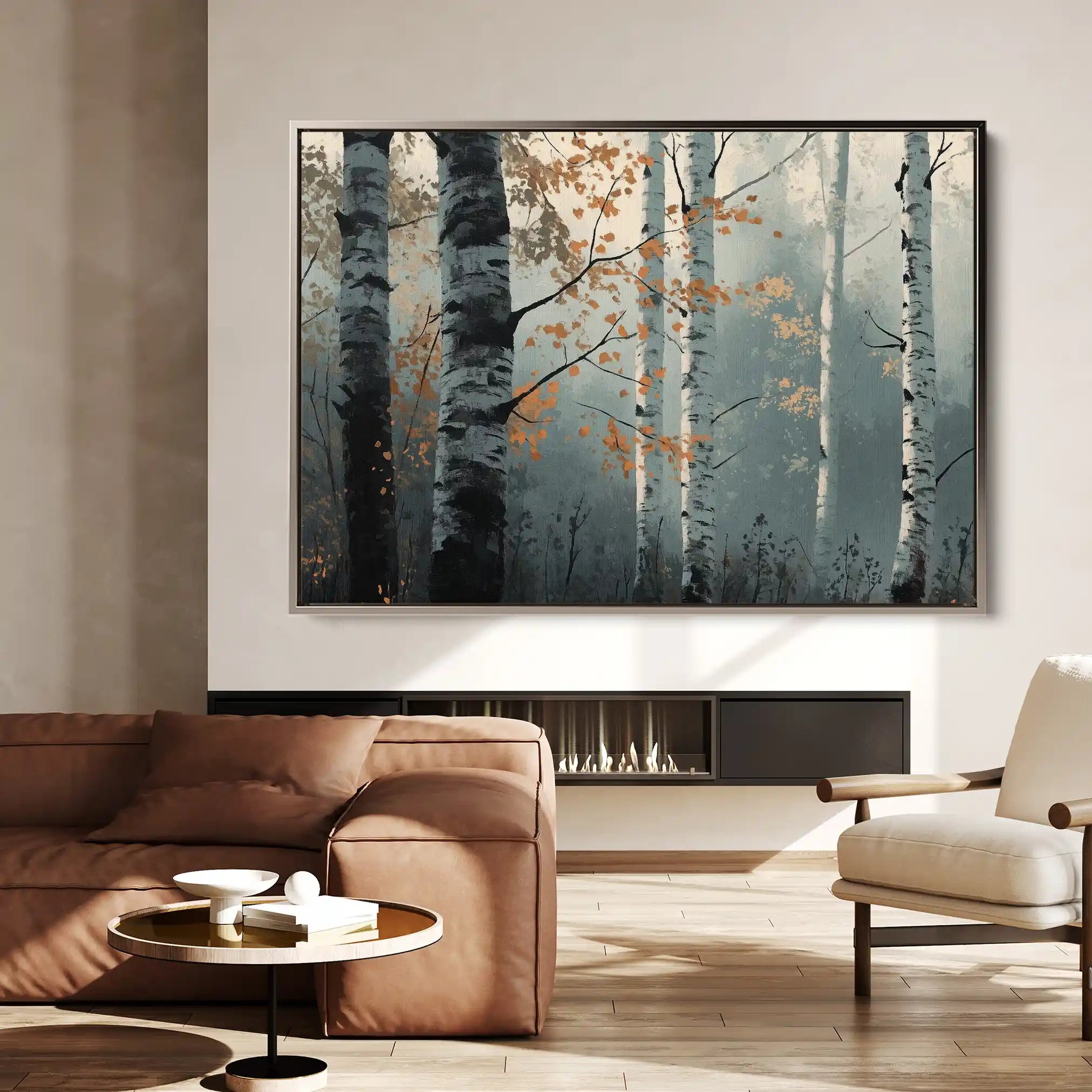 Landscape 348 Canvas Art 90 x 60 cm / Stretched on hidden frame