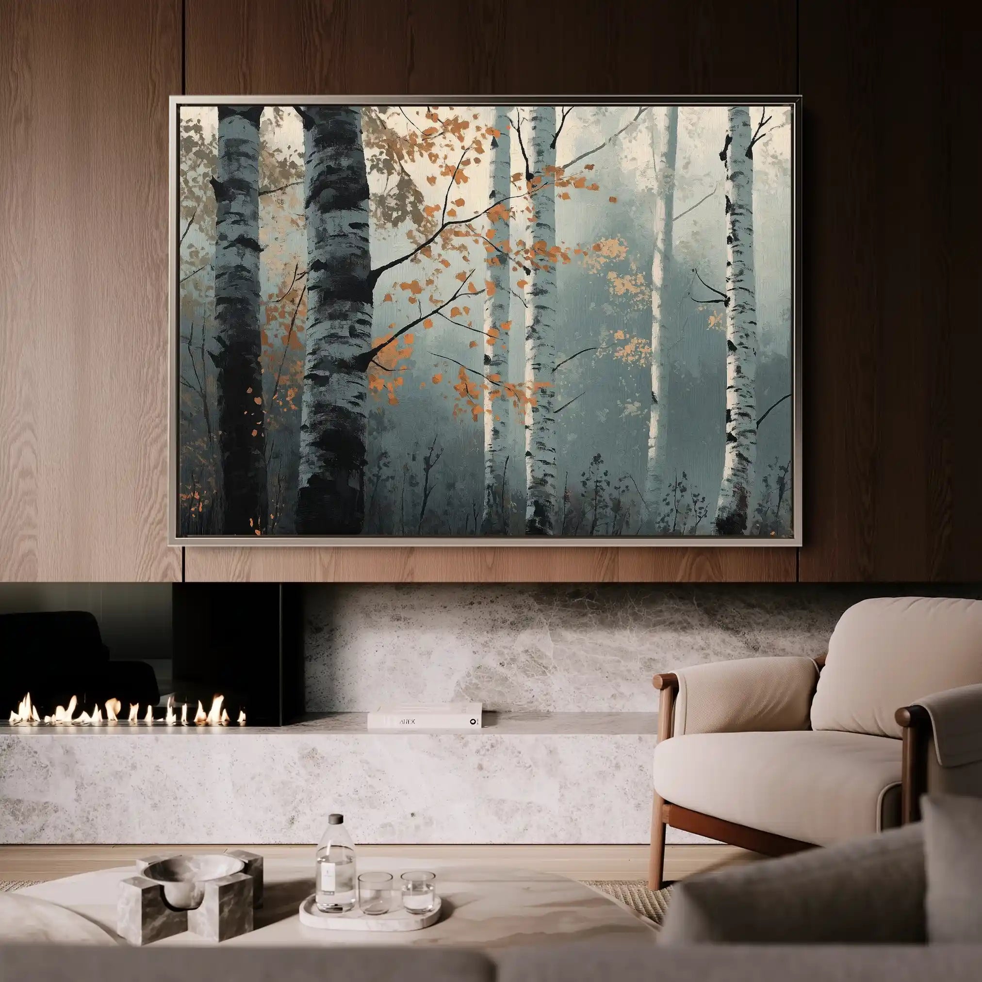 Landscape 348 Canvas Art 90 x 60 cm / Stretched on hidden frame