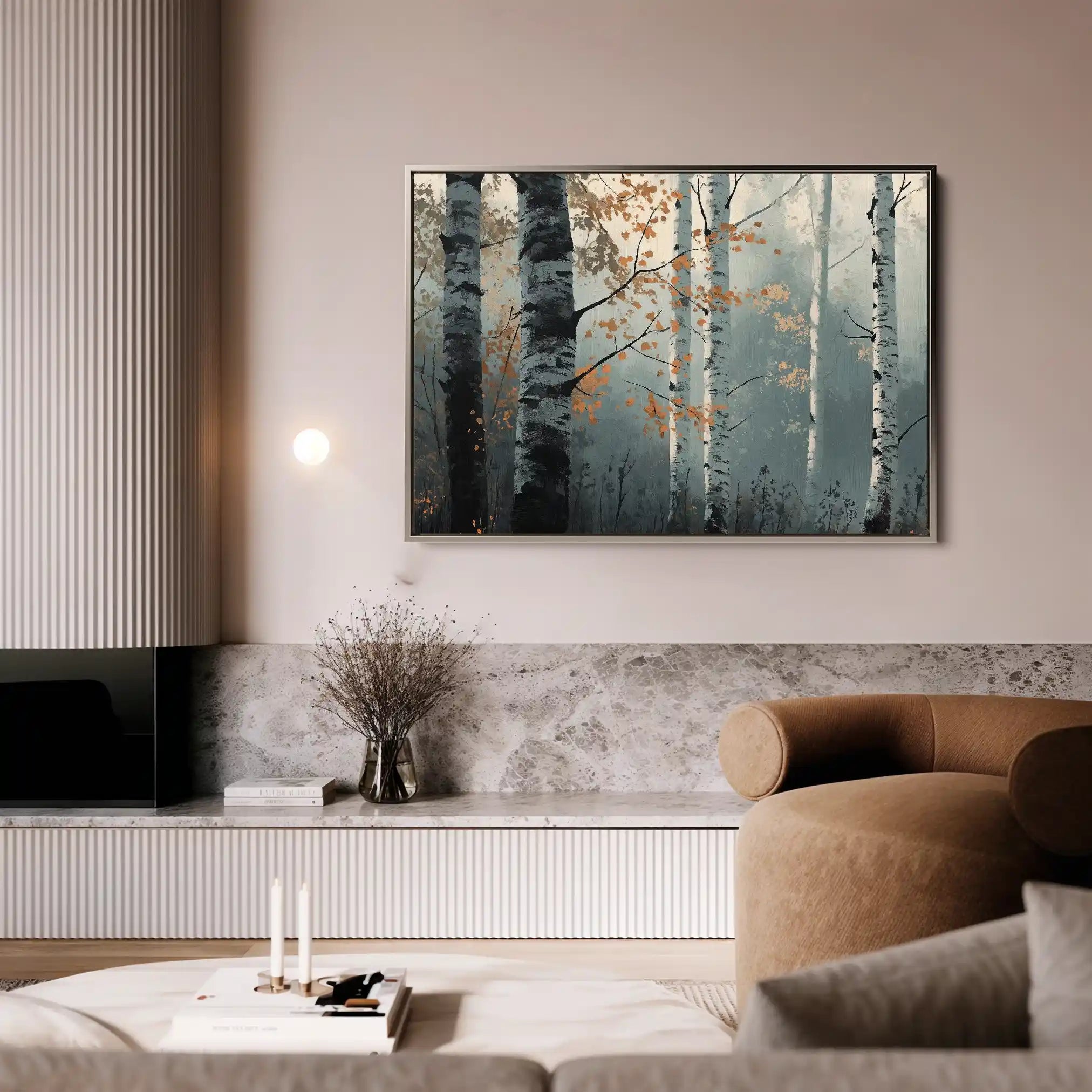 Landscape 348 Canvas Art 90 x 60 cm / Stretched on hidden frame