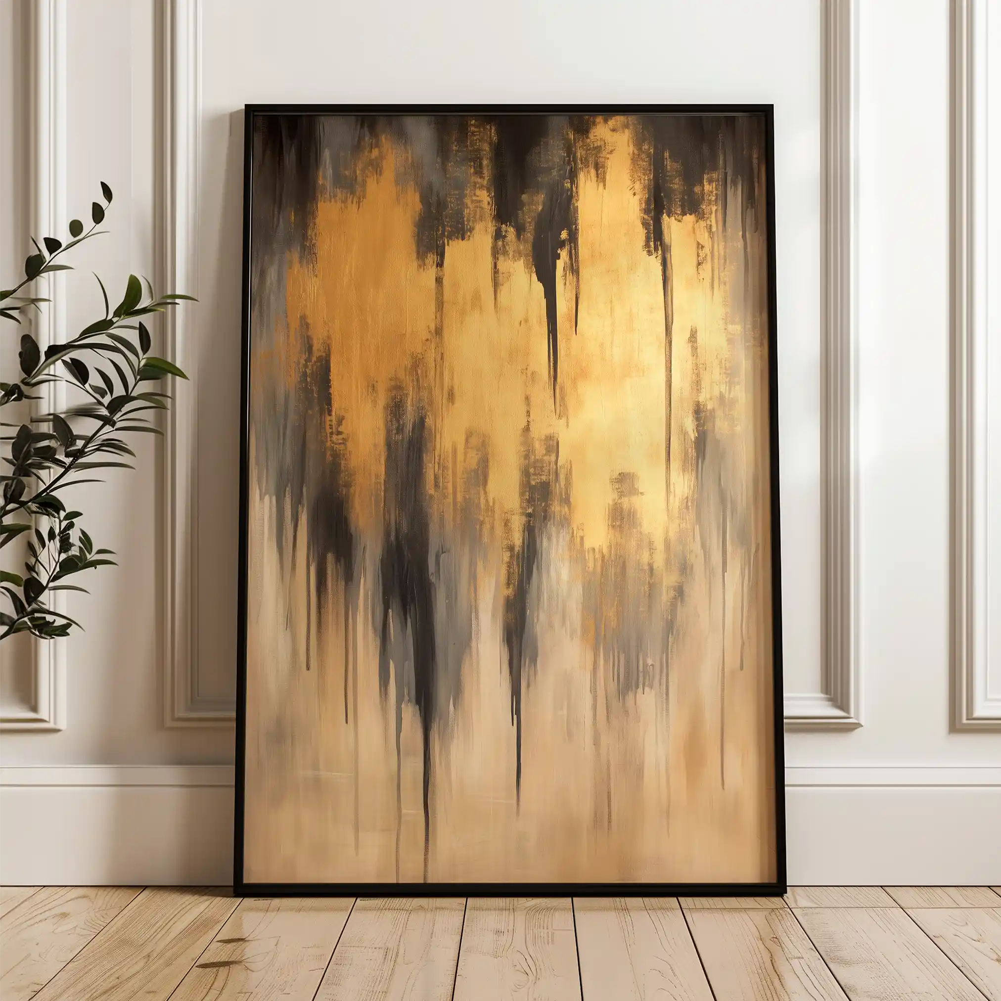 Abstract 350 Canvas Art 60 x 40 cm / Stretched on hidden frame