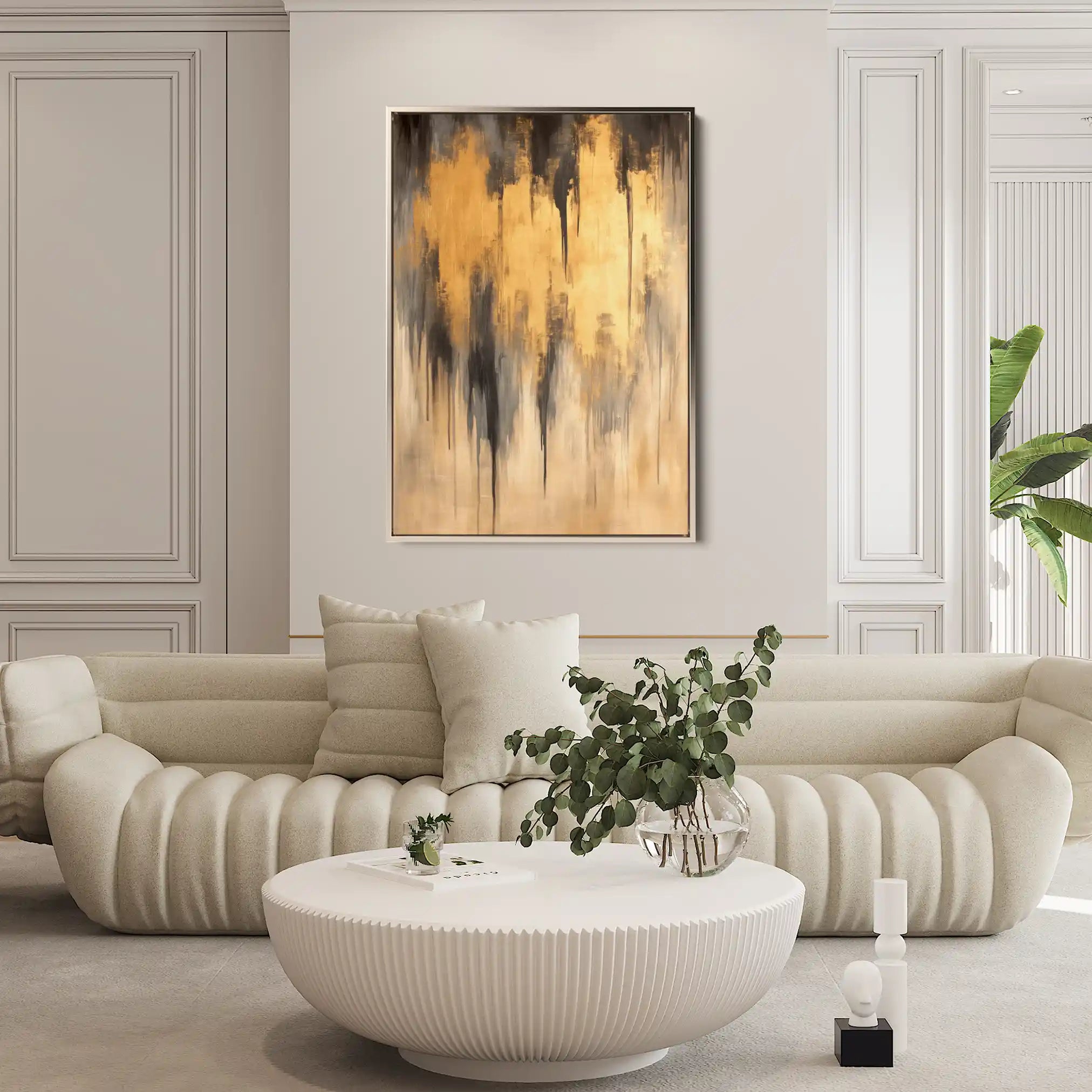 Abstract 350 Canvas Art 60 x 40 cm / Stretched on hidden frame