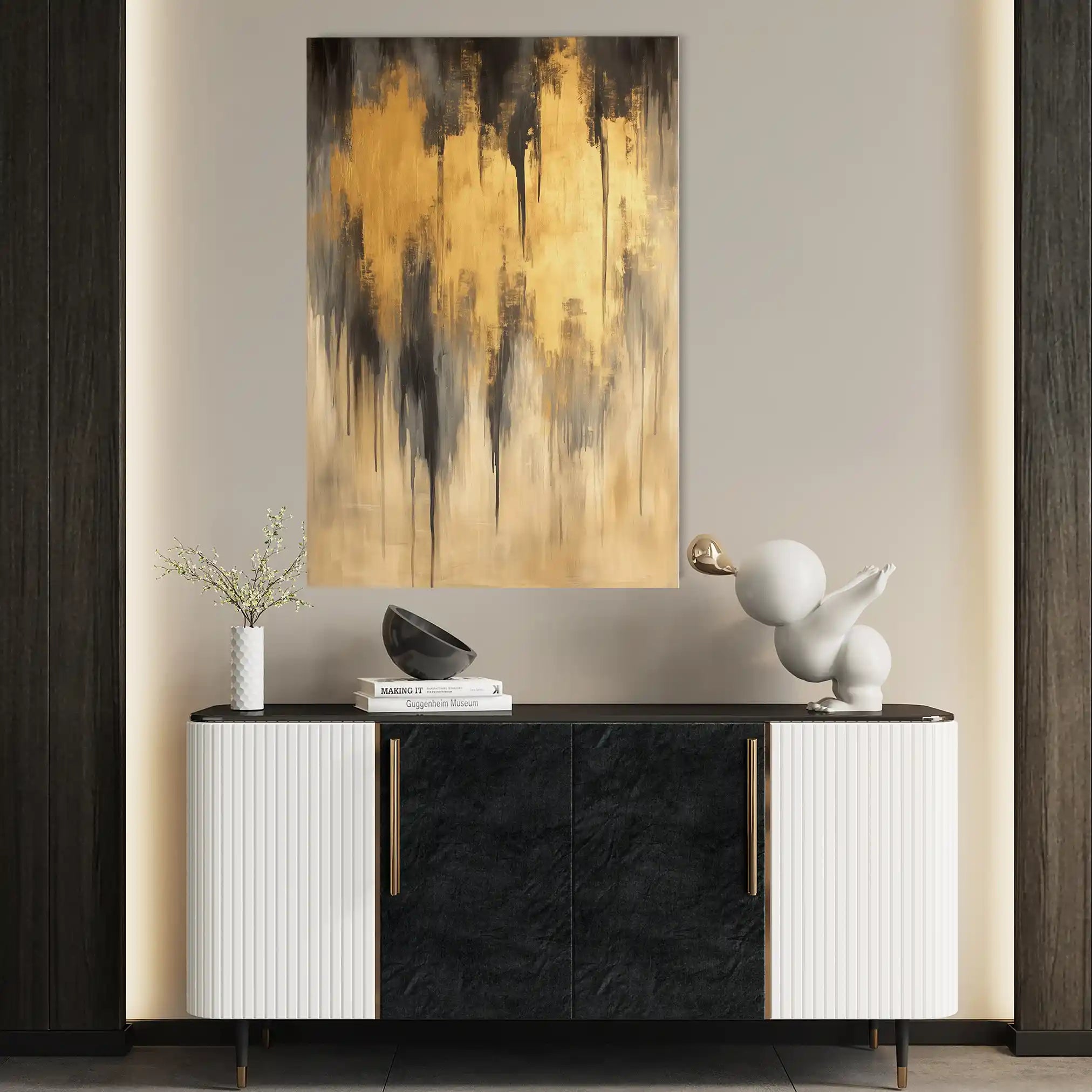 Abstract 350 Canvas Art 60 x 40 cm / Stretched on hidden frame