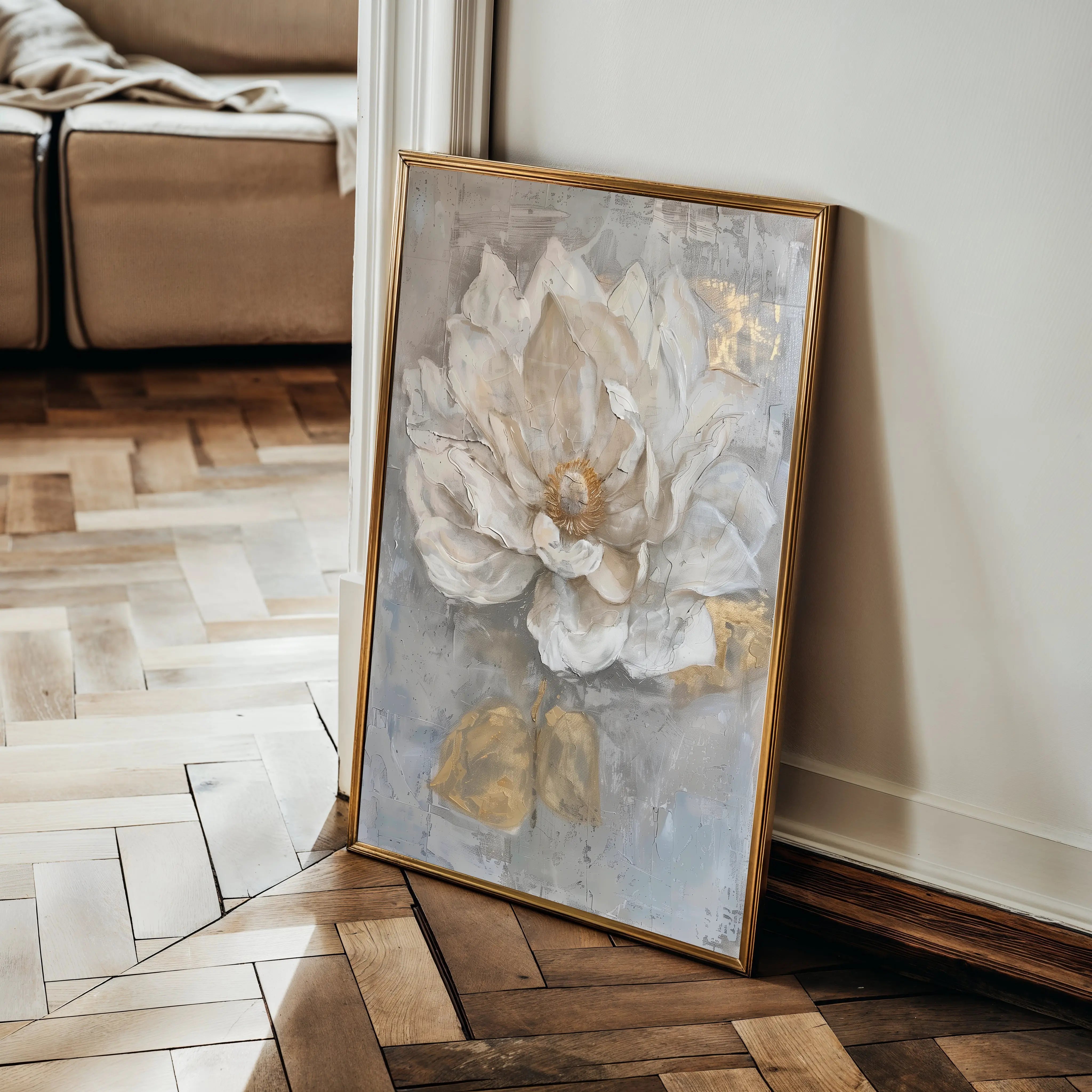 Floral Canvas Wall Art WAD350-F 90 x 60 cm / Stretched on hidden frame