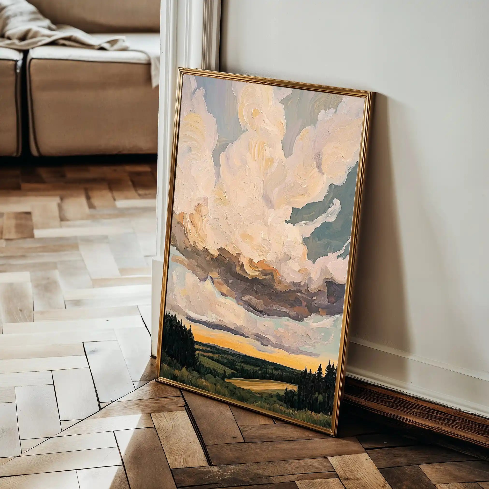 Landscape 350 Canvas Art 90 x 60 cm / Stretched on hidden frame