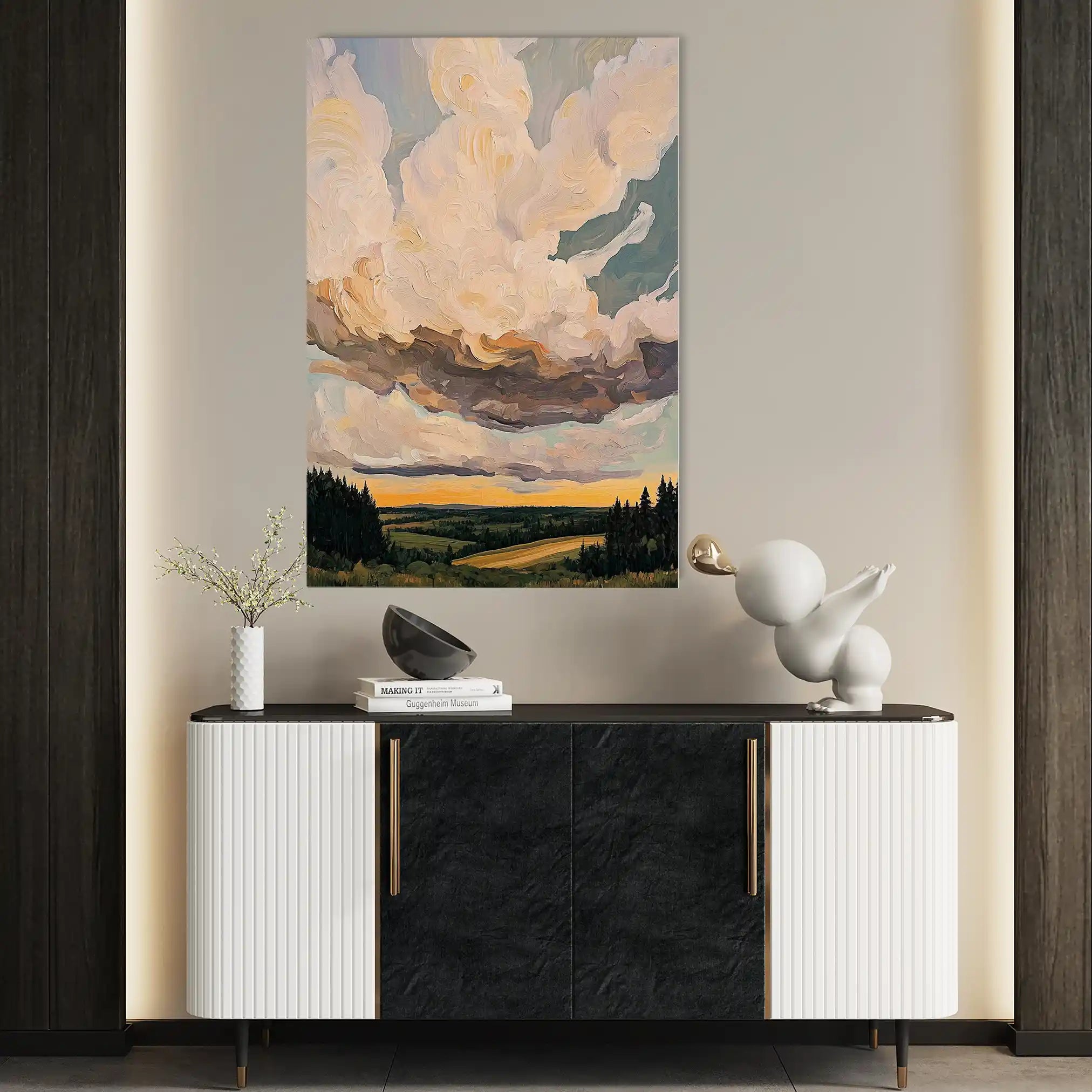 Landscape 350 Canvas Art 90 x 60 cm / Stretched on hidden frame