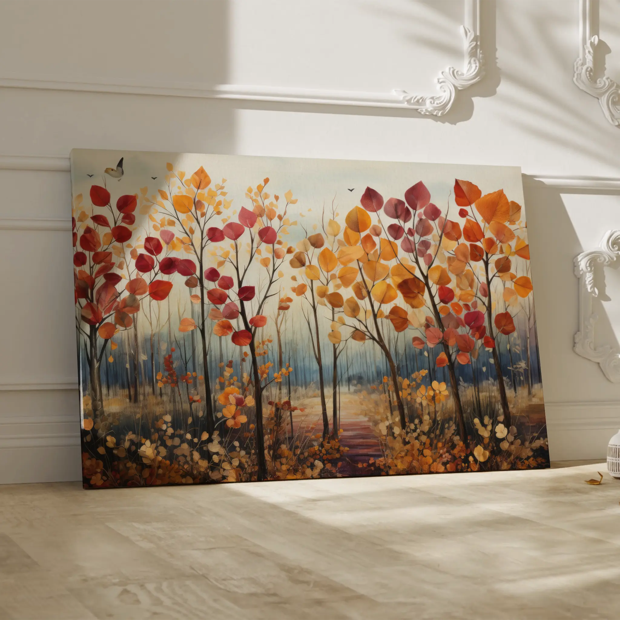 Floral Canvas Wall Art WAD351-F 90 x 60 cm / Stretched on hidden frame