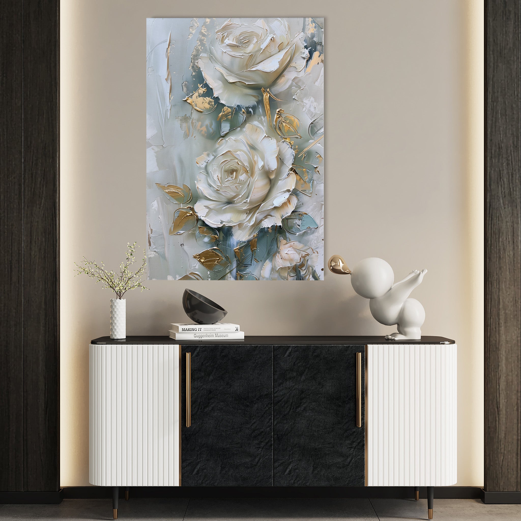 Floral Canvas Wall Art WAD352-F 90 x 60 cm / Stretched on hidden frame