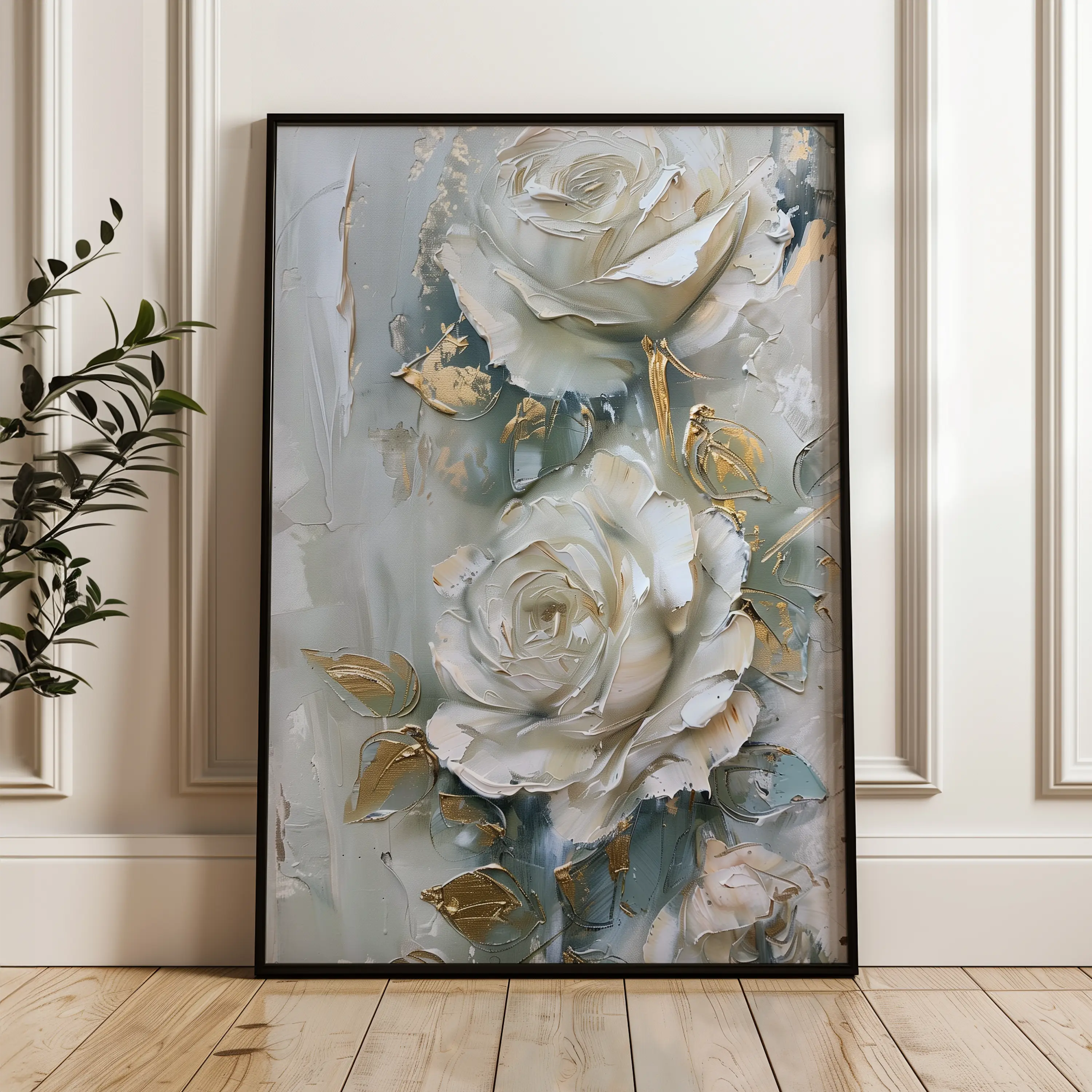 Floral Canvas Wall Art WAD352-F 90 x 60 cm / Stretched on hidden frame