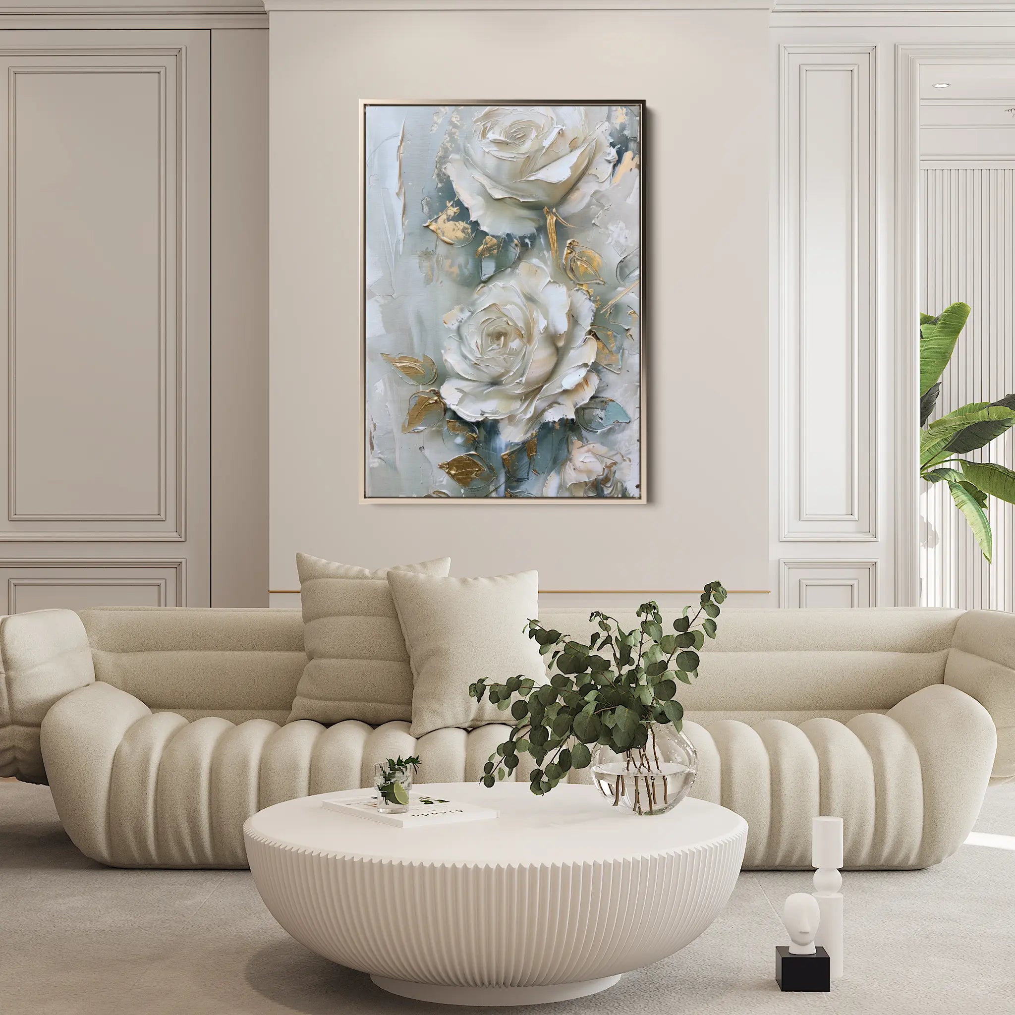 Floral Canvas Wall Art WAD352-F 90 x 60 cm / Stretched on hidden frame