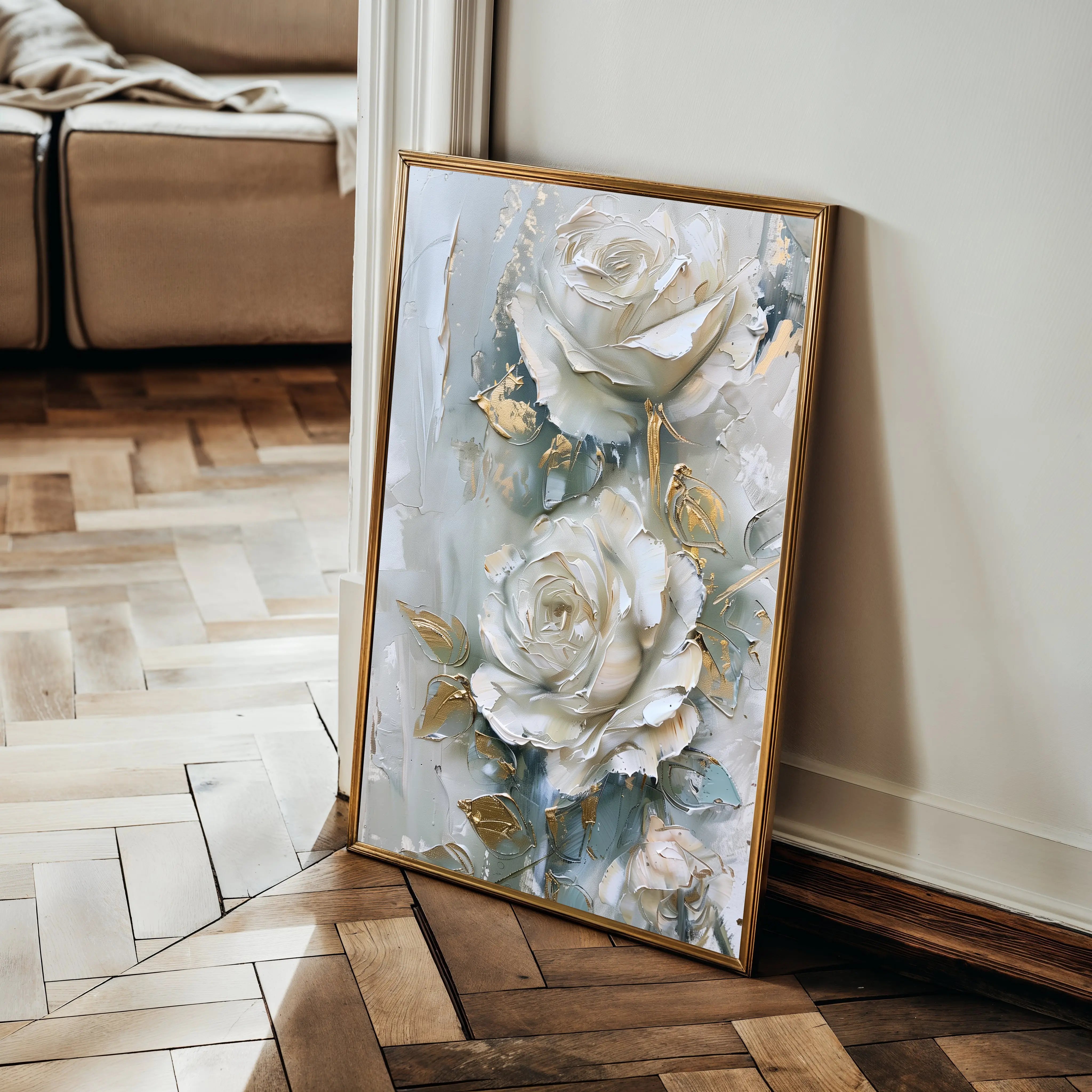 Floral Canvas Wall Art WAD352-F 90 x 60 cm / Stretched on hidden frame