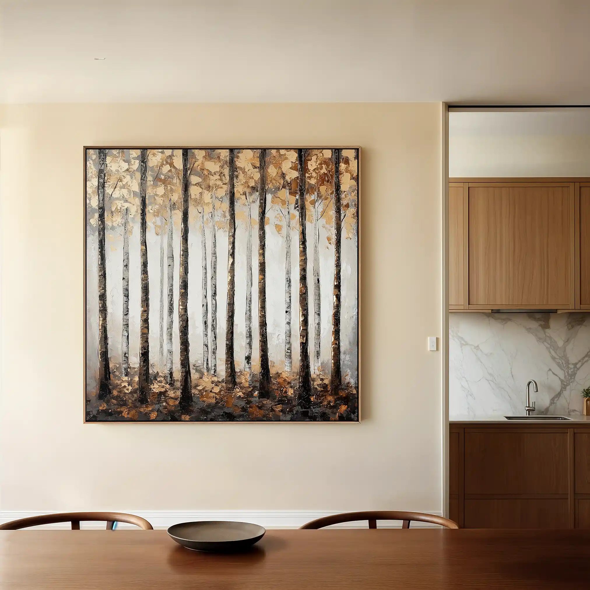 Landscape 352 Canvas Art 80 x 80 cm / Stretched on hidden frame