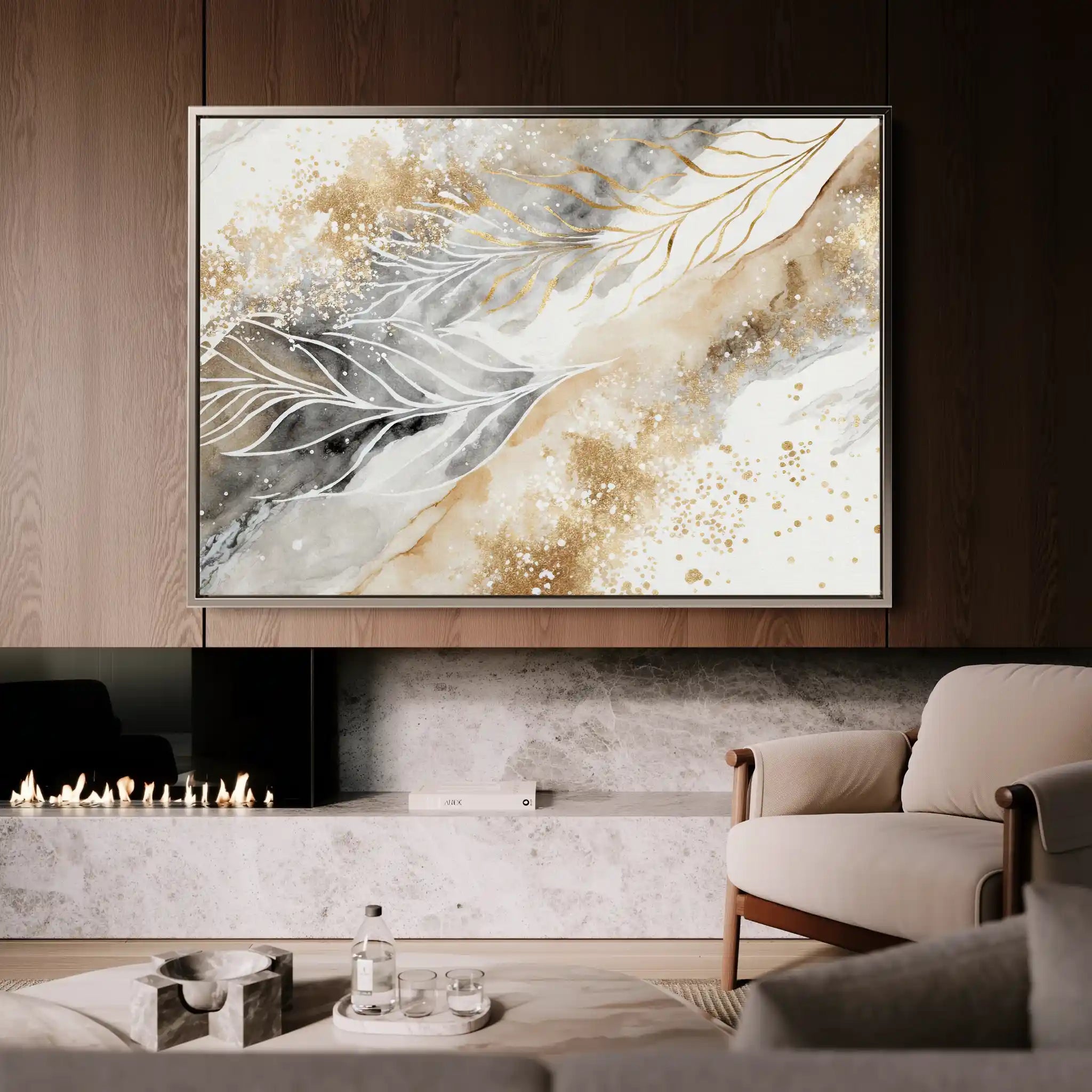 Floral Canvas Wall Art WAD353-F 90 x 60 cm / Stretched on hidden frame