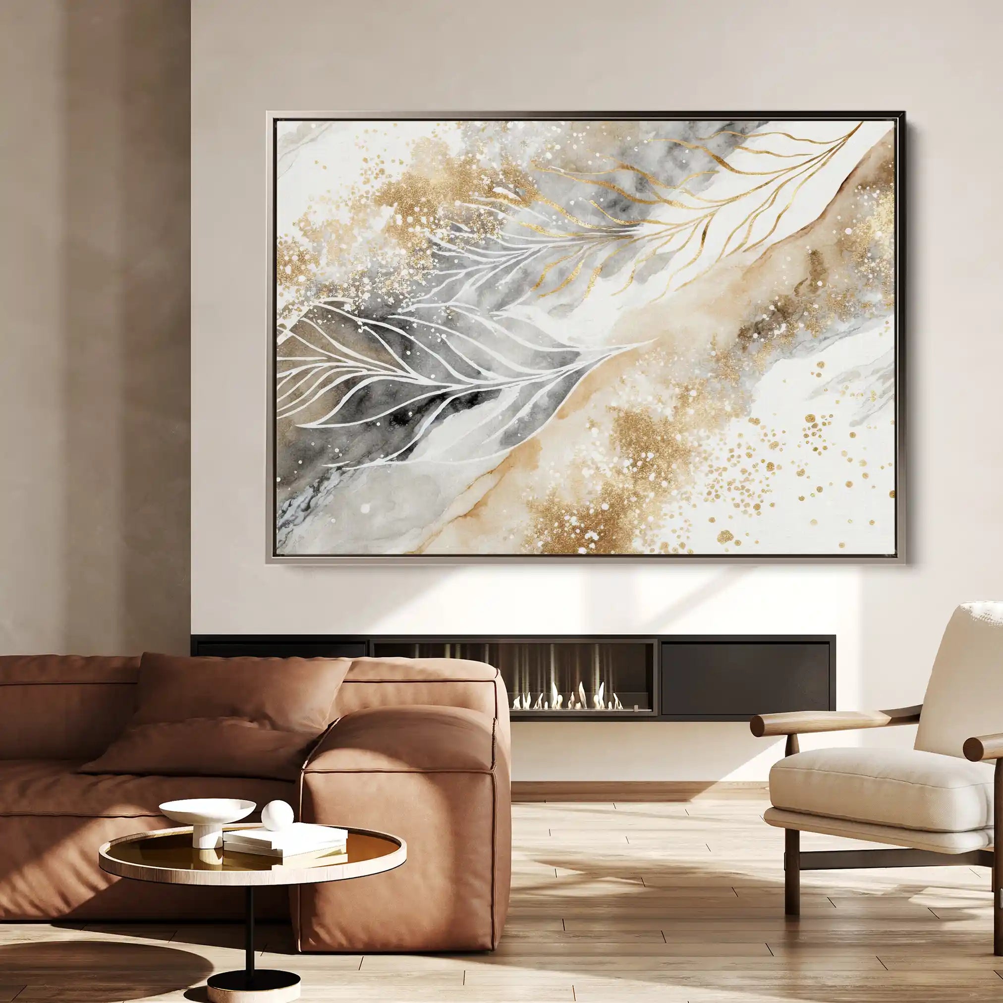 Floral Canvas Wall Art WAD353-F 90 x 60 cm / Stretched on hidden frame