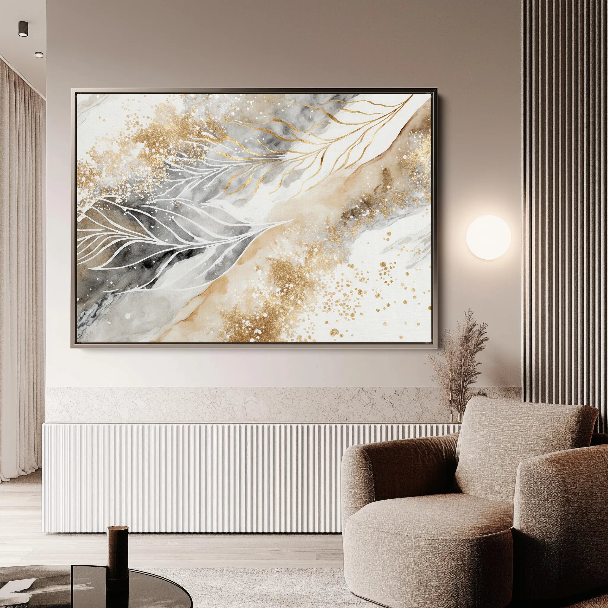 Floral Canvas Wall Art WAD353-F 90 x 60 cm / Stretched on hidden frame